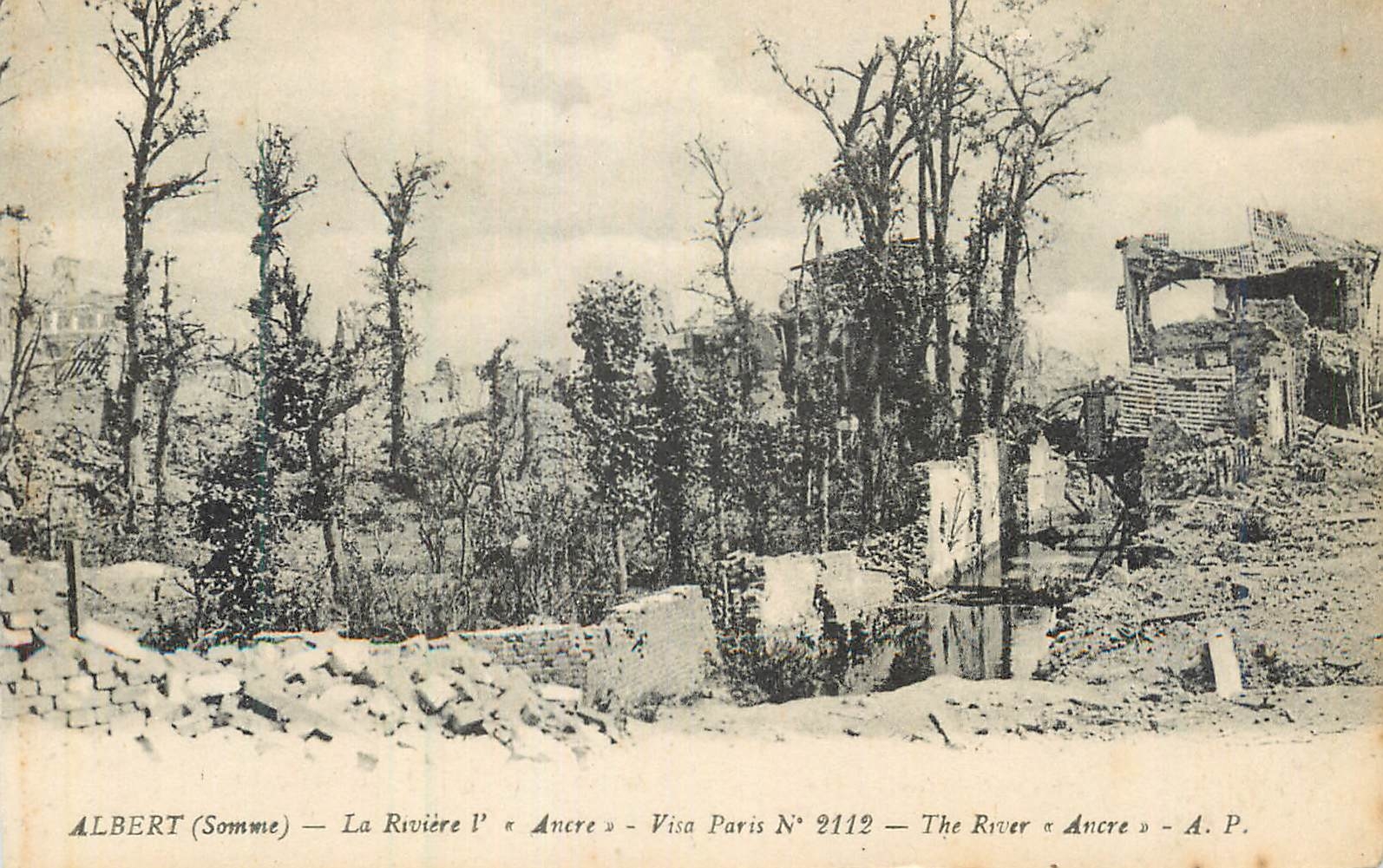 CPA Albert (Somme) la riviere Militaria