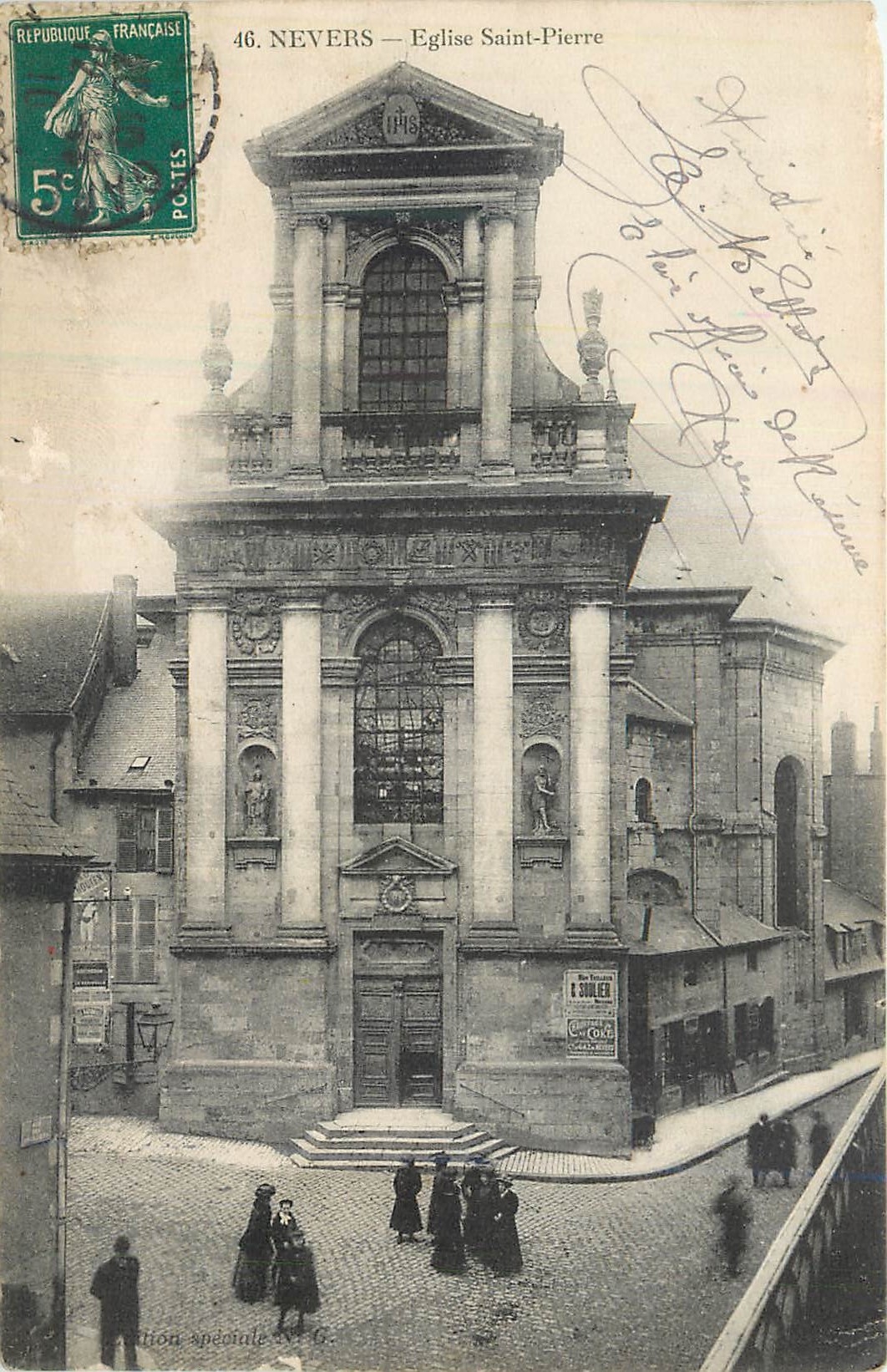CPA Nevers eglise saint pierre