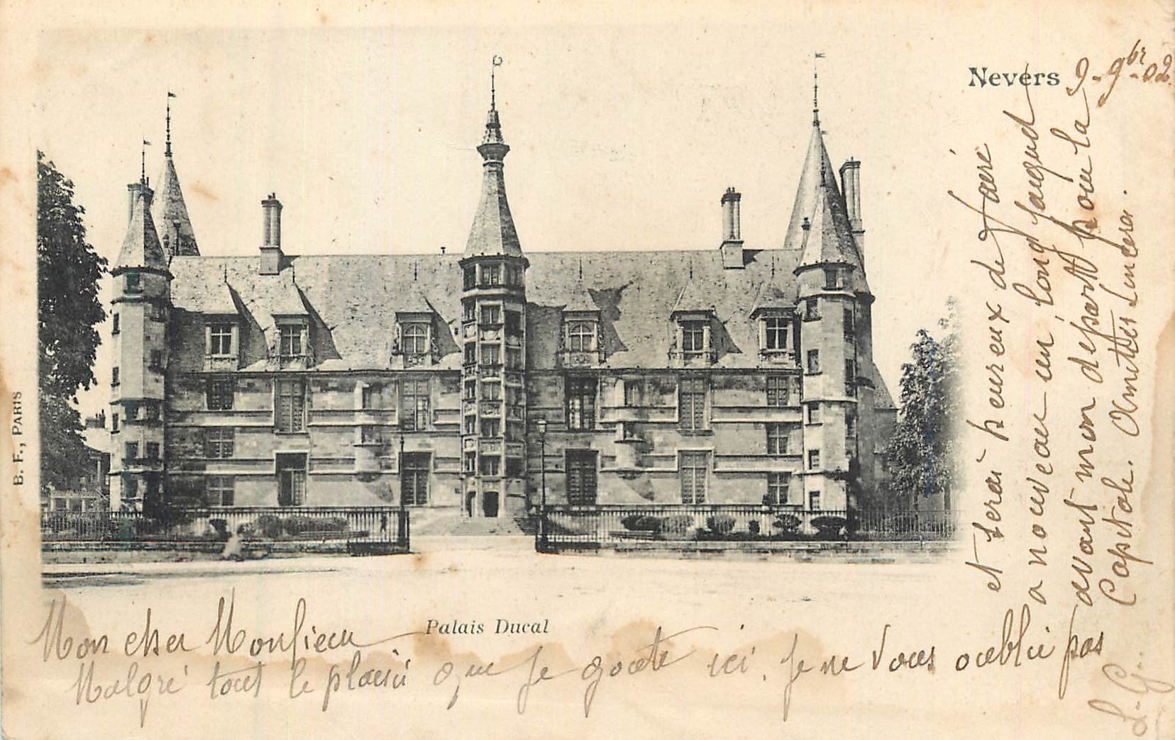 Nevers — Palais Ducal — B.F. PARIS