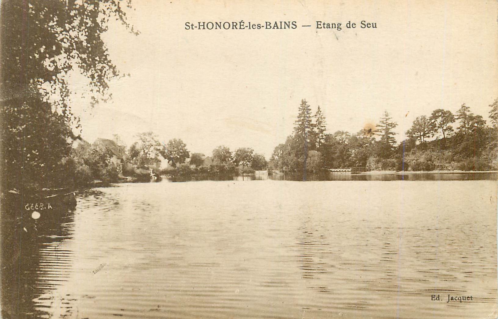 CPA St Honore les bains etang de seu