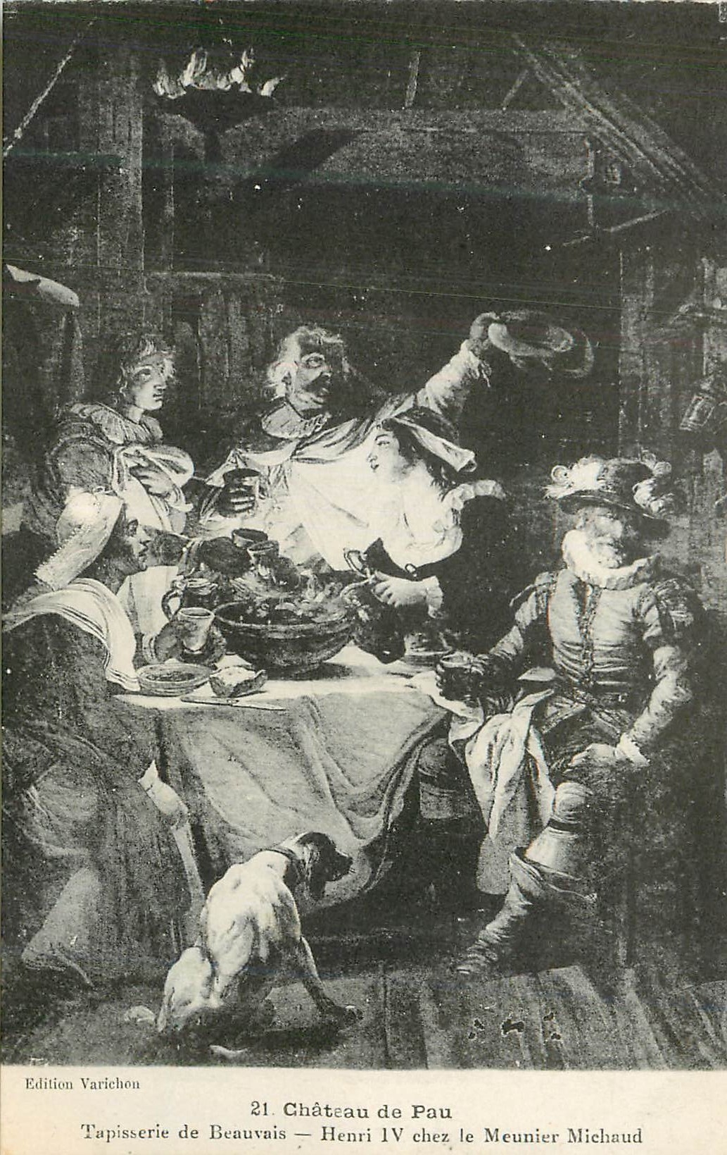 Château de Pau — Henri IV chez le Meunier Michaud — Édition Varichon, n°21