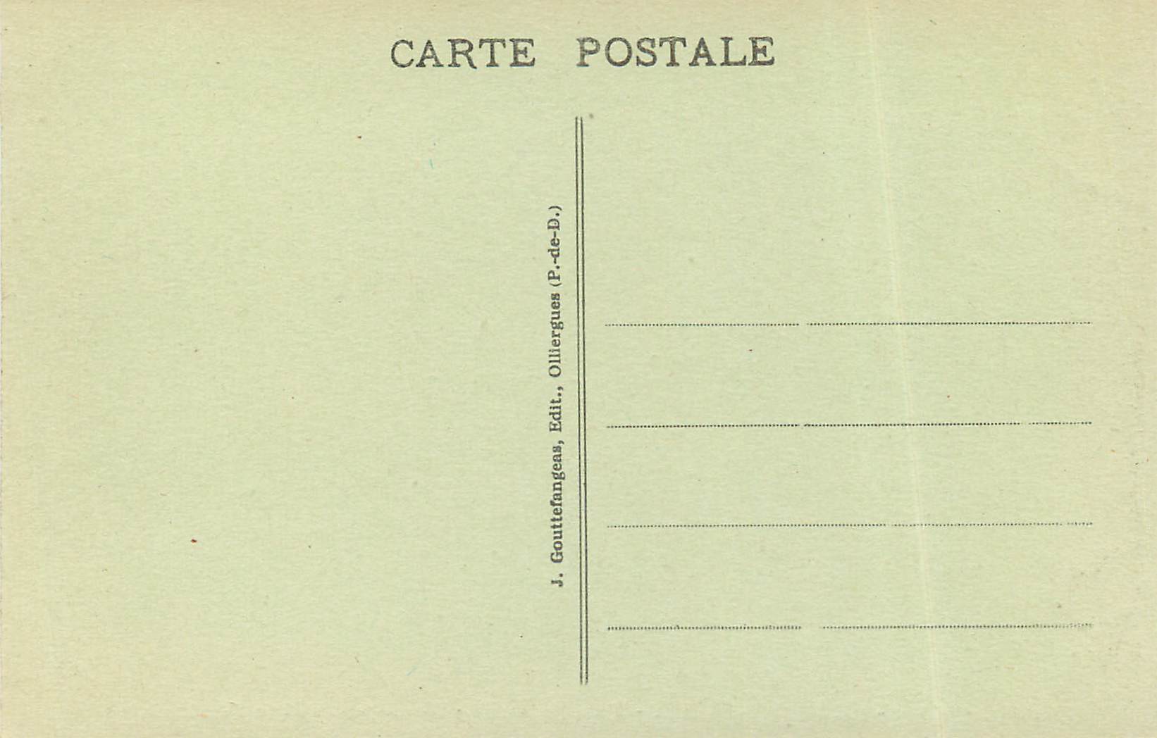 CPA Le Mont Dore vue generale le capucin et le funiculaire — Rückseite