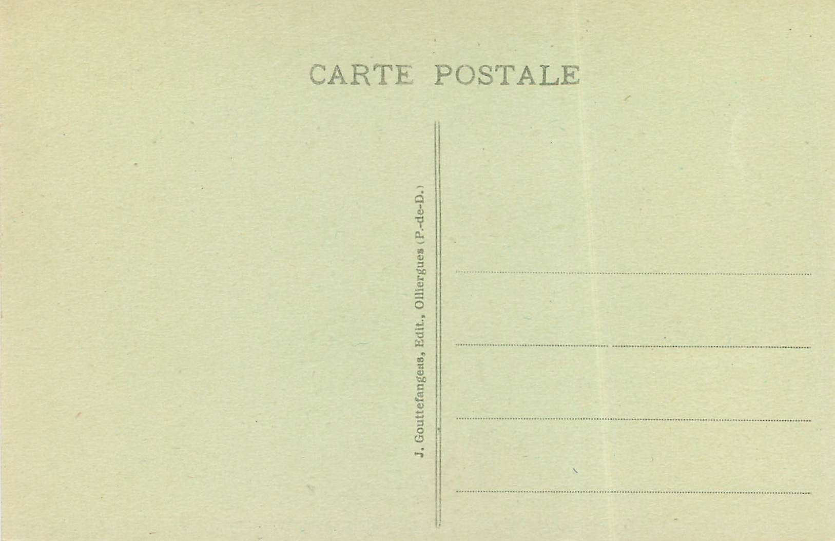 CPA Le Mont Dore vue generale et vallee du sancy — Verso
