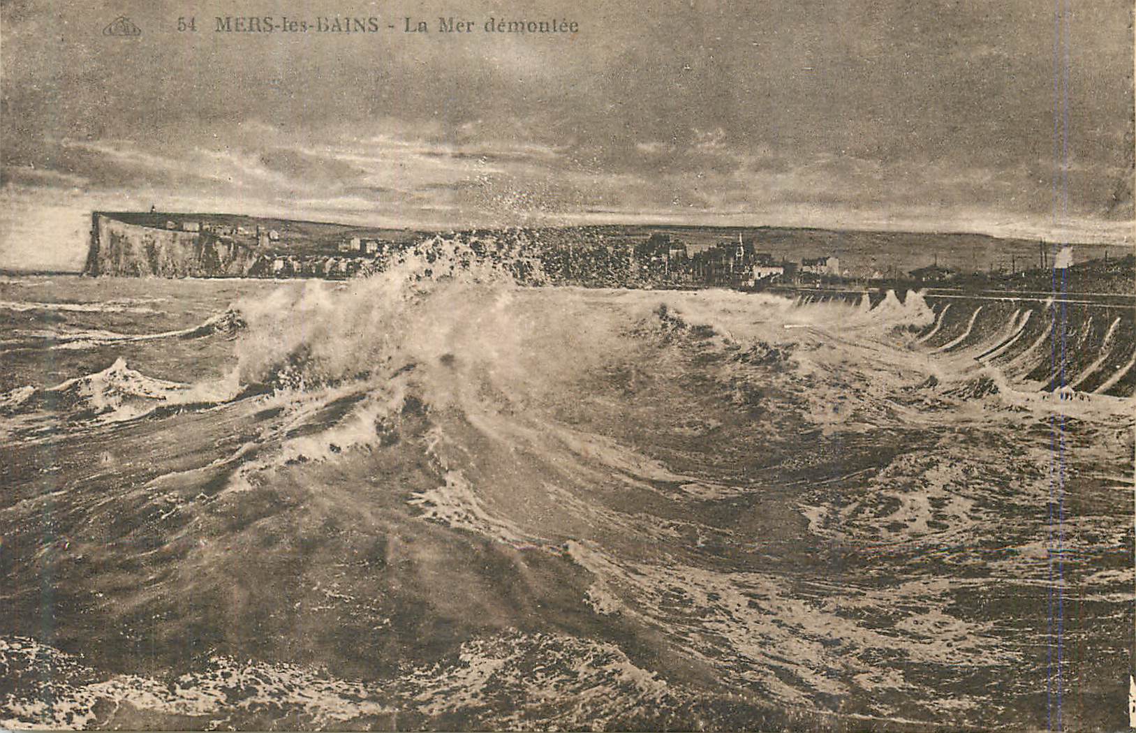 CPA Mers-les-Bains La Mer Demontee