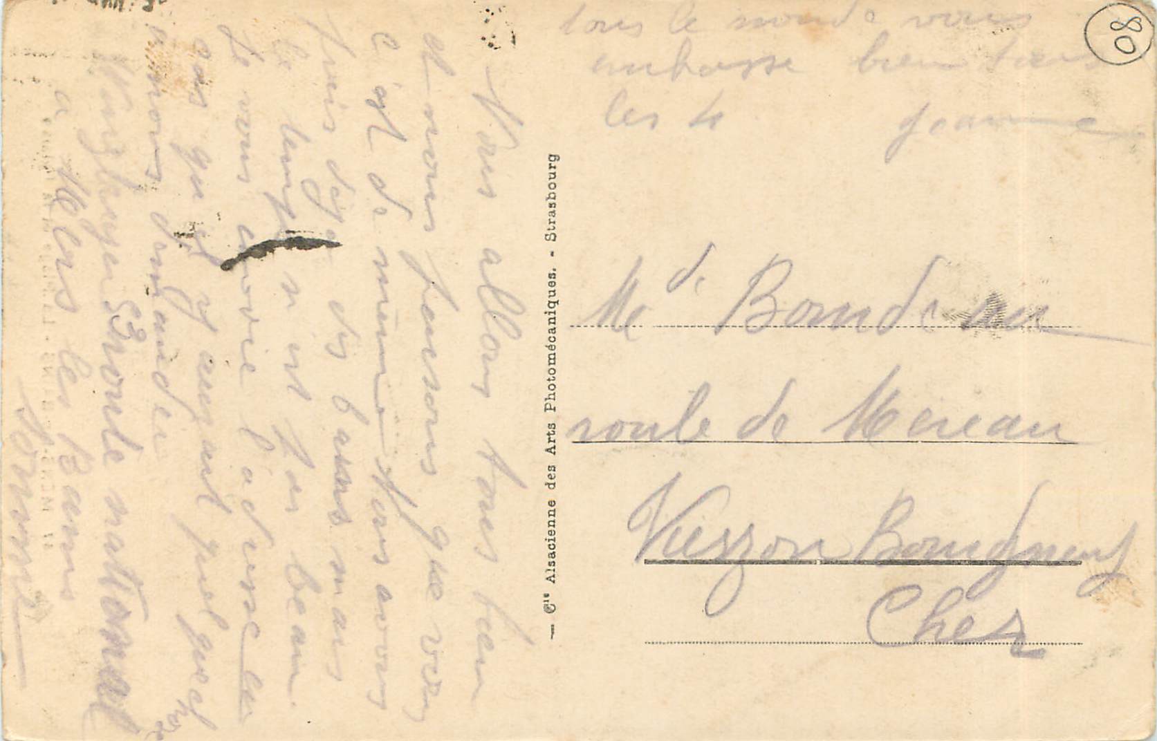 CPA Mers-les-Bains La Plage et la Falaise — Verso