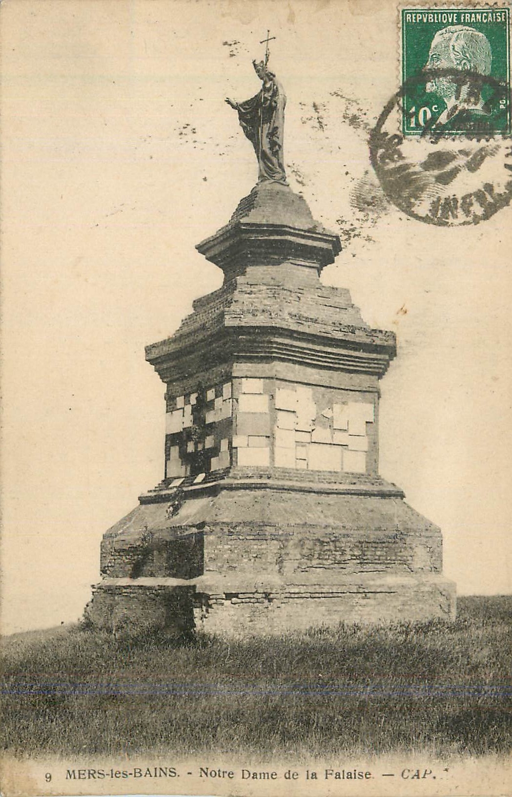 CPA Mers-les-Bains Notre Dame de la Falaise