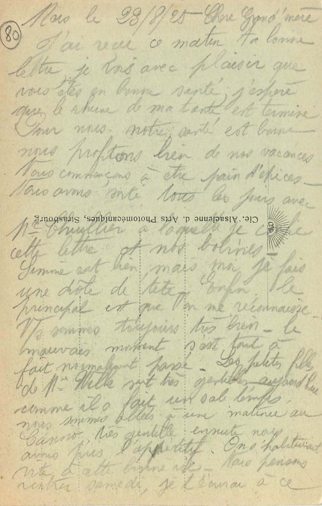 CPA Mers-les-Bains Notre Dame de la Falaise — Verso