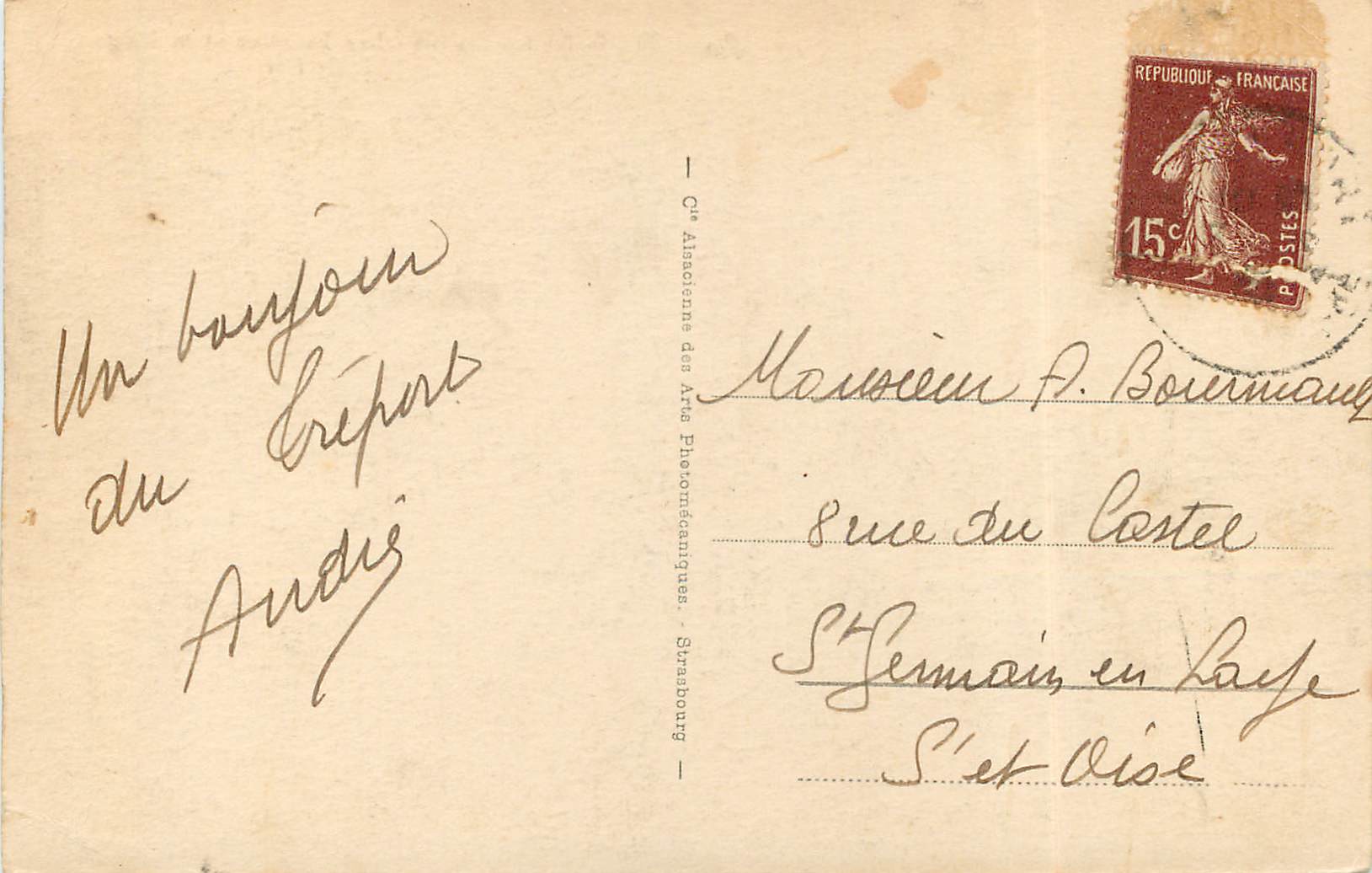 CPA Mers-les-Bains Les Falaises et la Plage — Verso