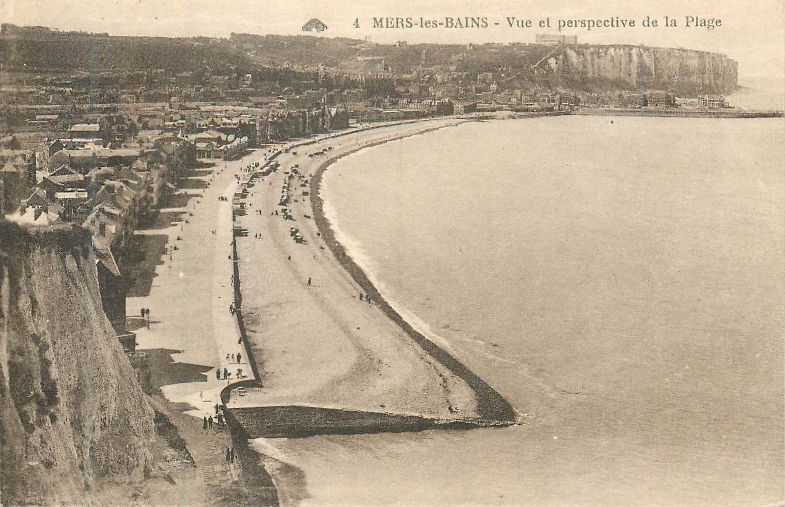 CPA Mers-les-Bains Vue et perpective de la Plage