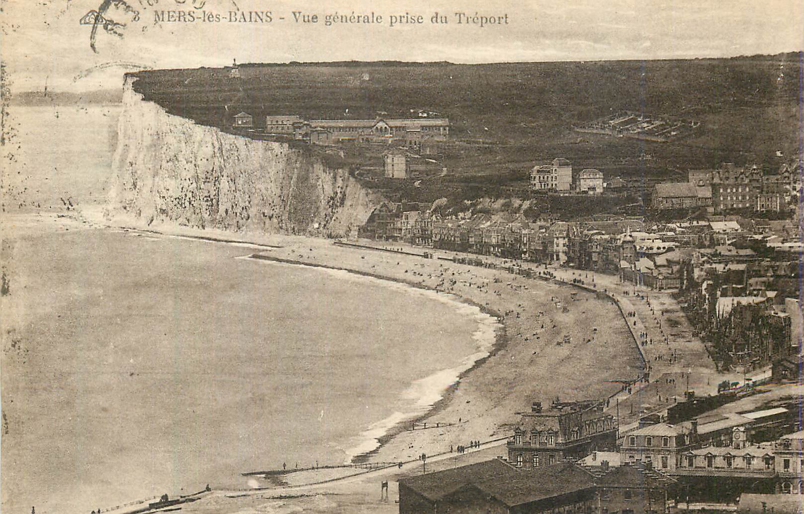 CPA Mers-les-Bains Vue generale prise du Treport