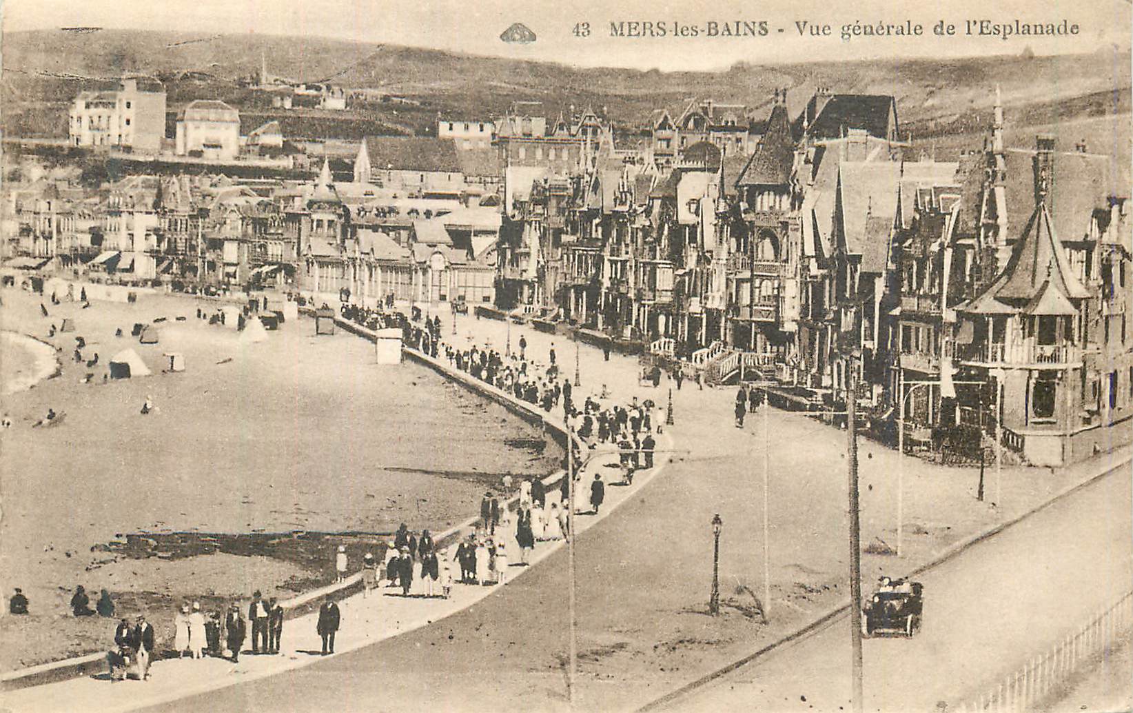 CPA Mers-les-Bains Vue generale de l'Esplanade