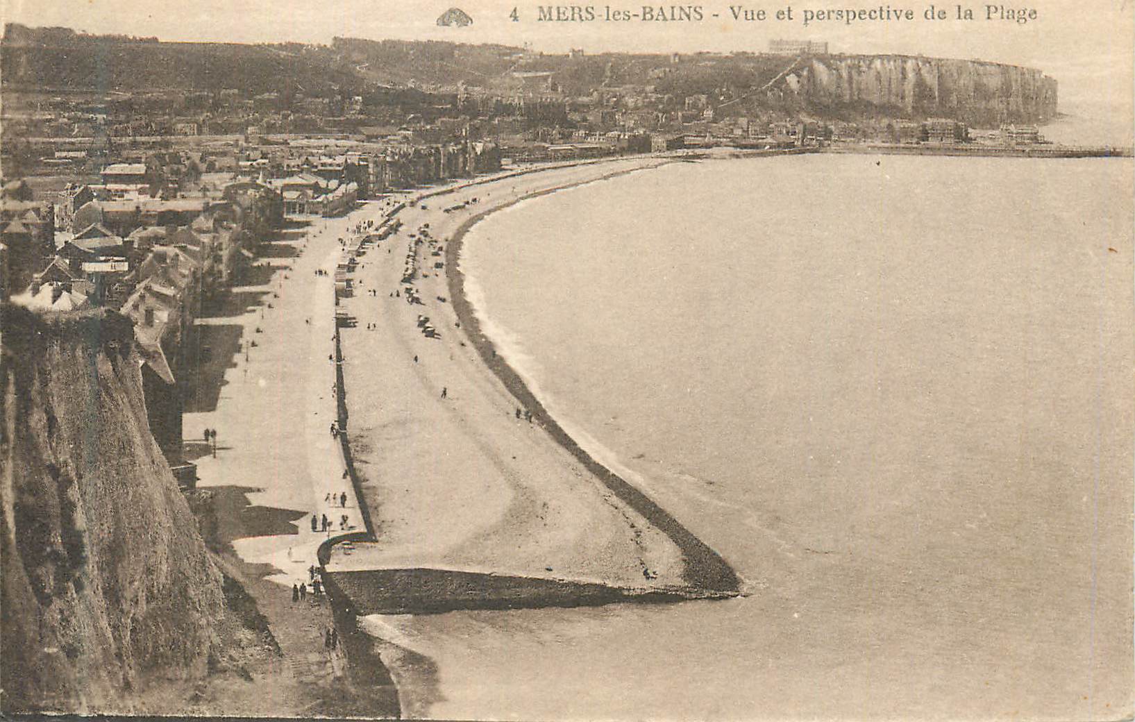 CPA Mers-les-Bains Vue et perpective de la Plage