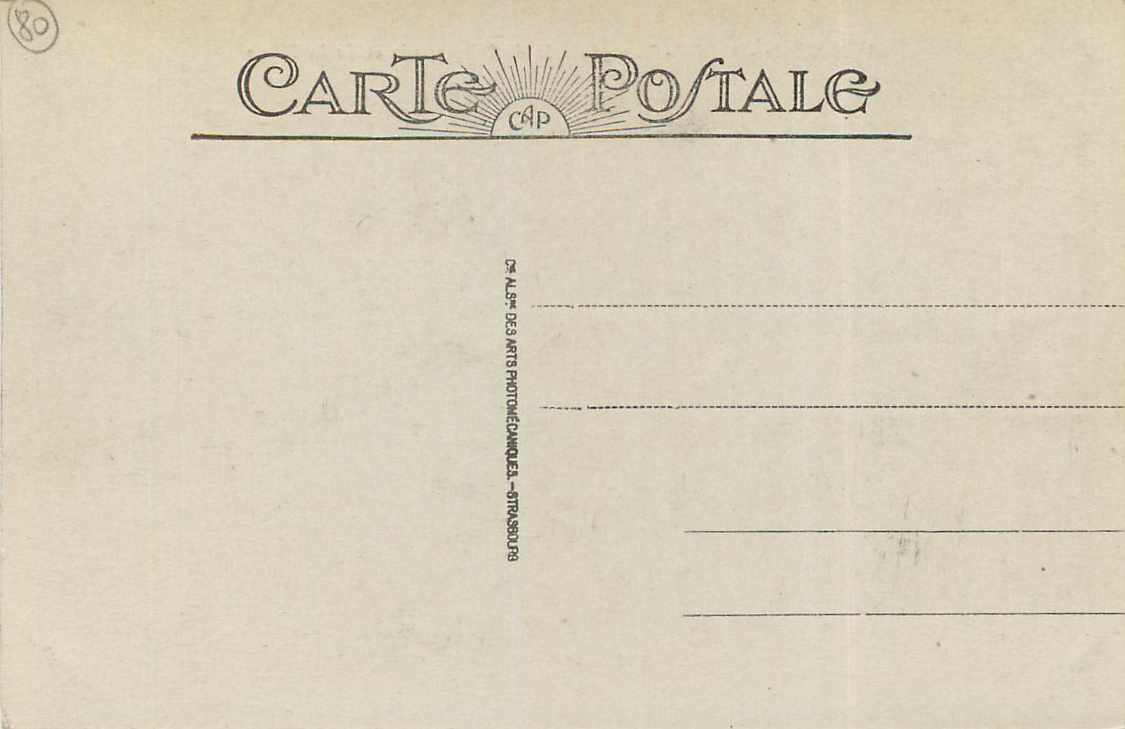 CPA Mers-les-Bains Vue generale de l'Esplanade et de la Plage — Verso