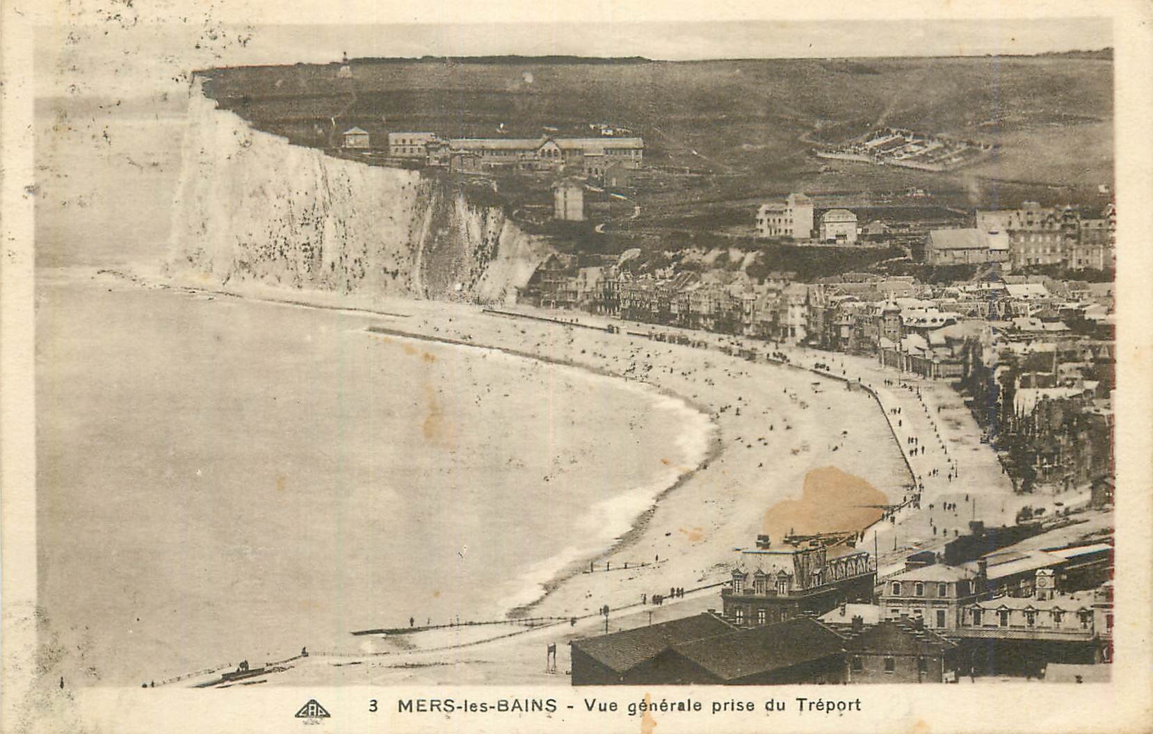 CPA Mers-les-Bains Vue generale prise du Treport