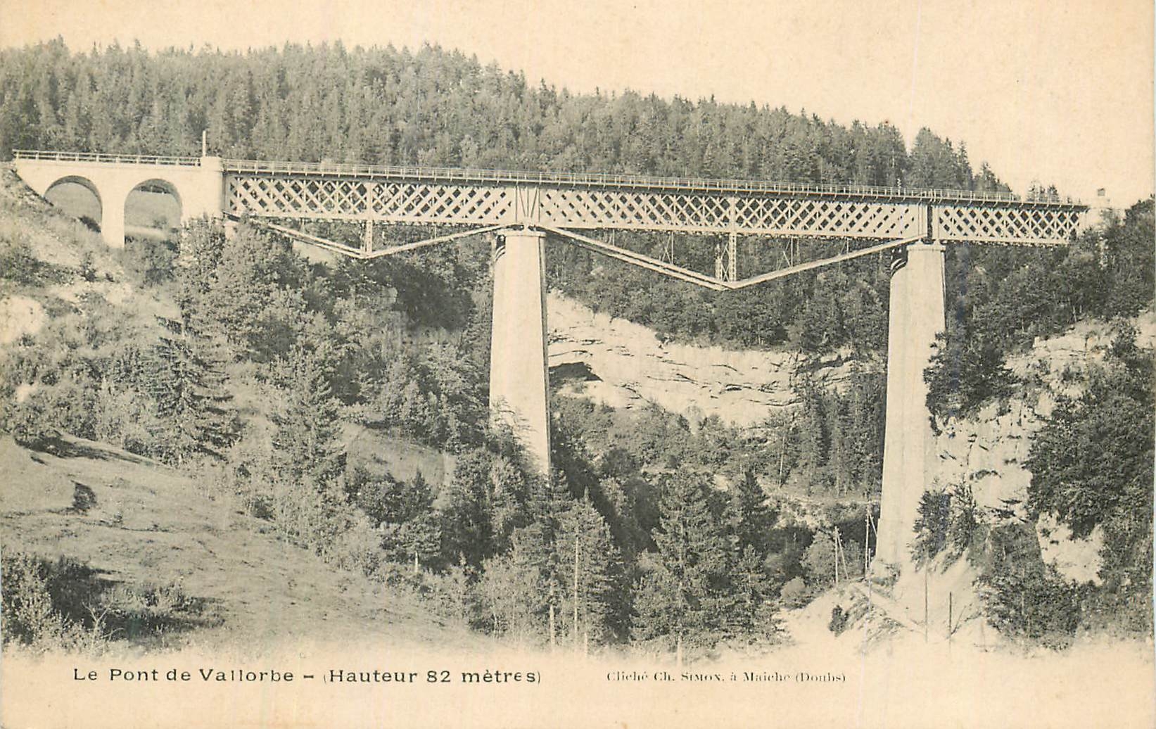CPA Le Pont de Vallorbe Hauteur 82metres
