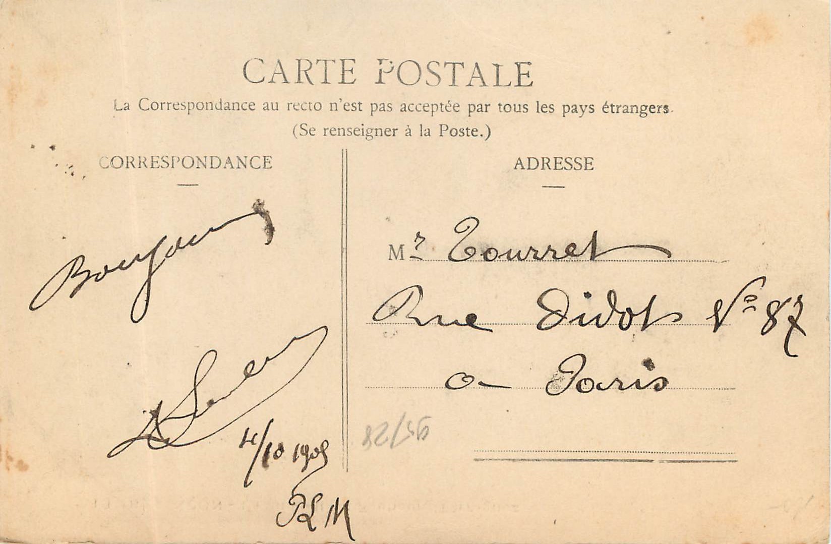 Besançon — La Citadelle et Faubourg Tarragnoz — Éditeur non identifié, n° 513 — Rückseite