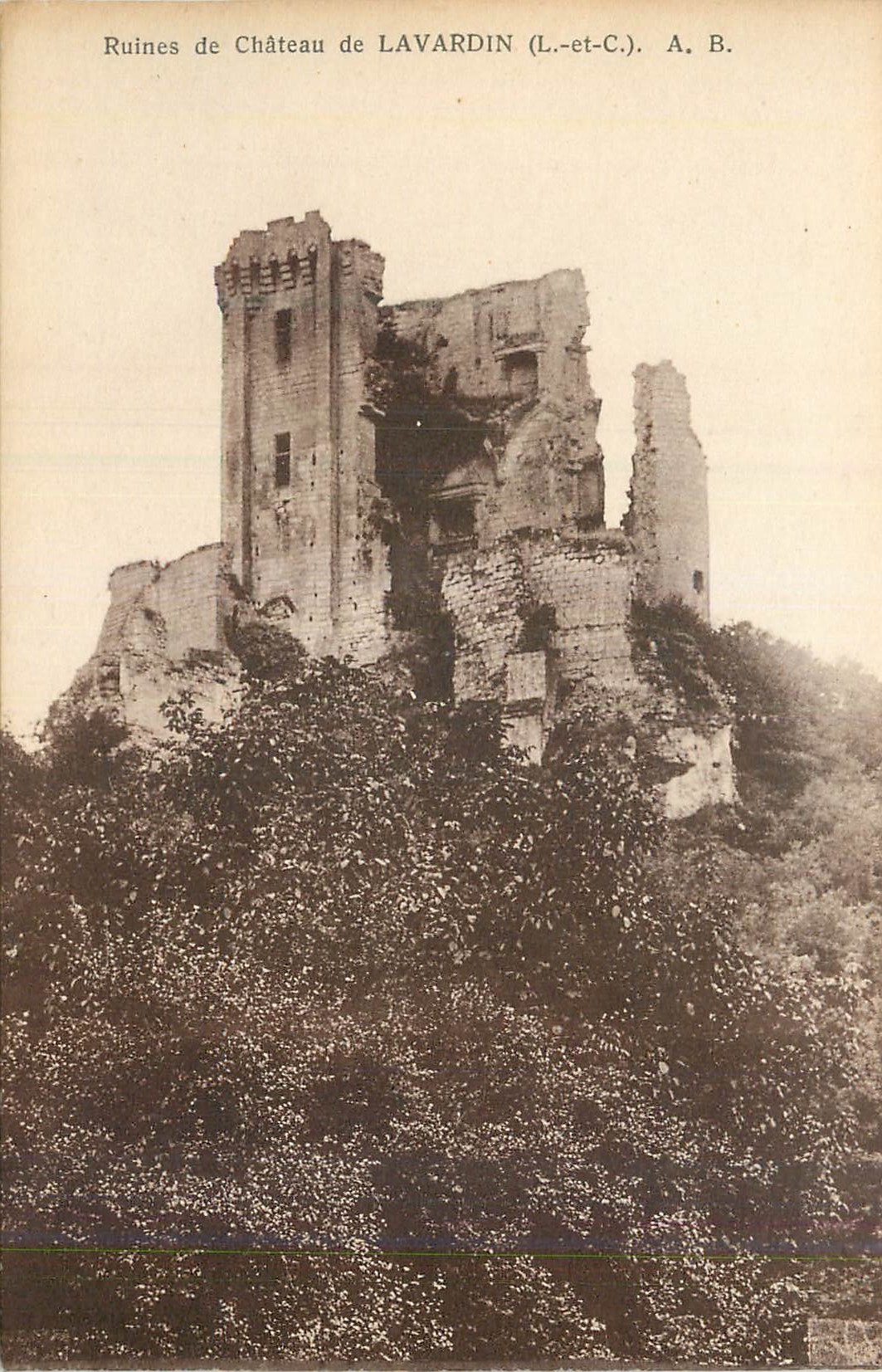 CPA Ruines de Chateau de Lavardin (L et C)