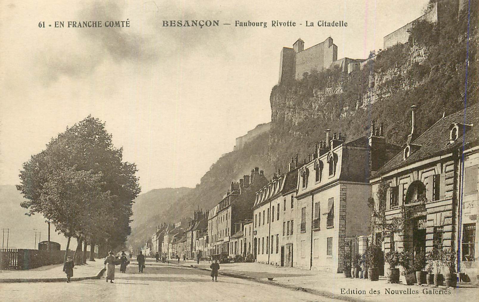 CPA Besancon Faubourg Rivotte La Citadelle