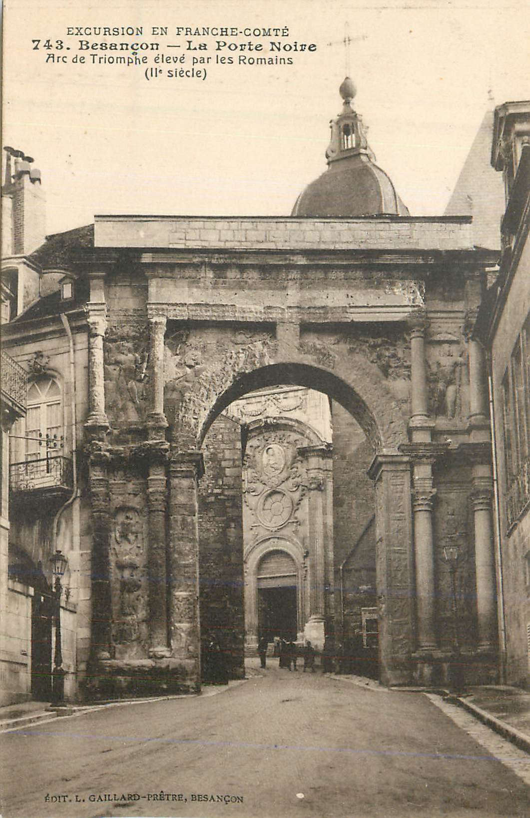 CPA Besancon La Porte Noire Arc de Triomphe eleve par les Romains (IIe siecle)