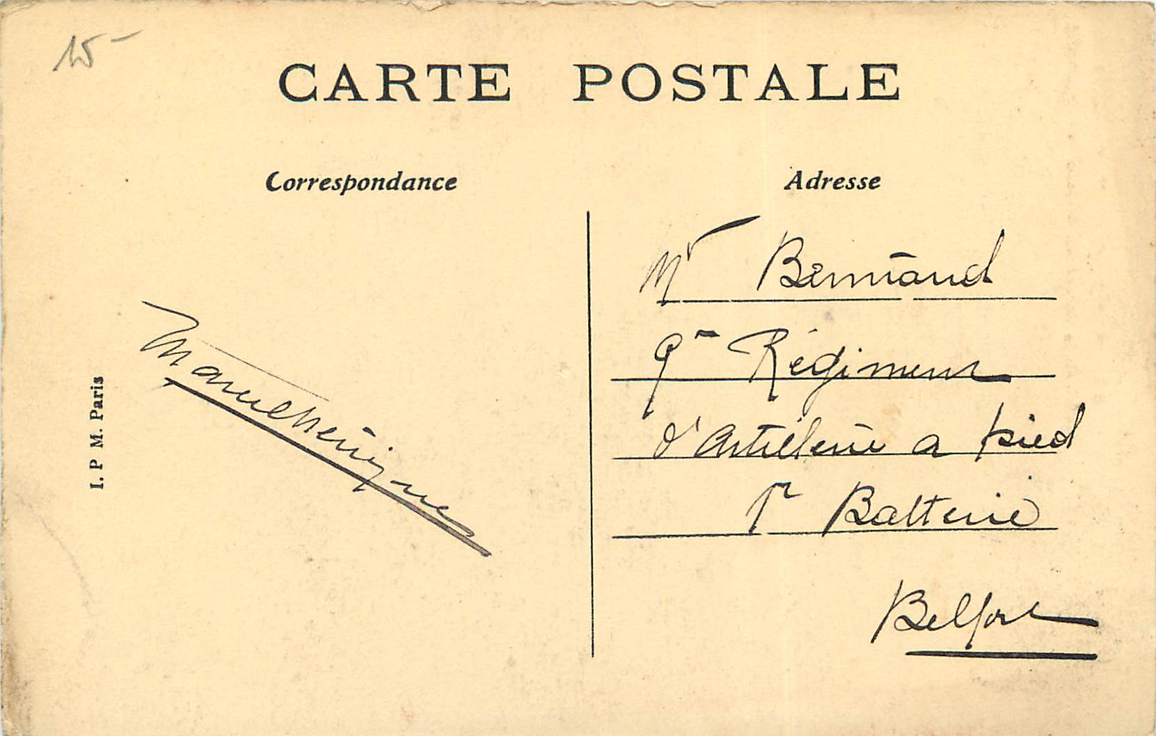 Besançon — Portail de la Cathédrale Saint-Jean (XVIIe siècle) — L.P.M. Paris n°67 — Rückseite