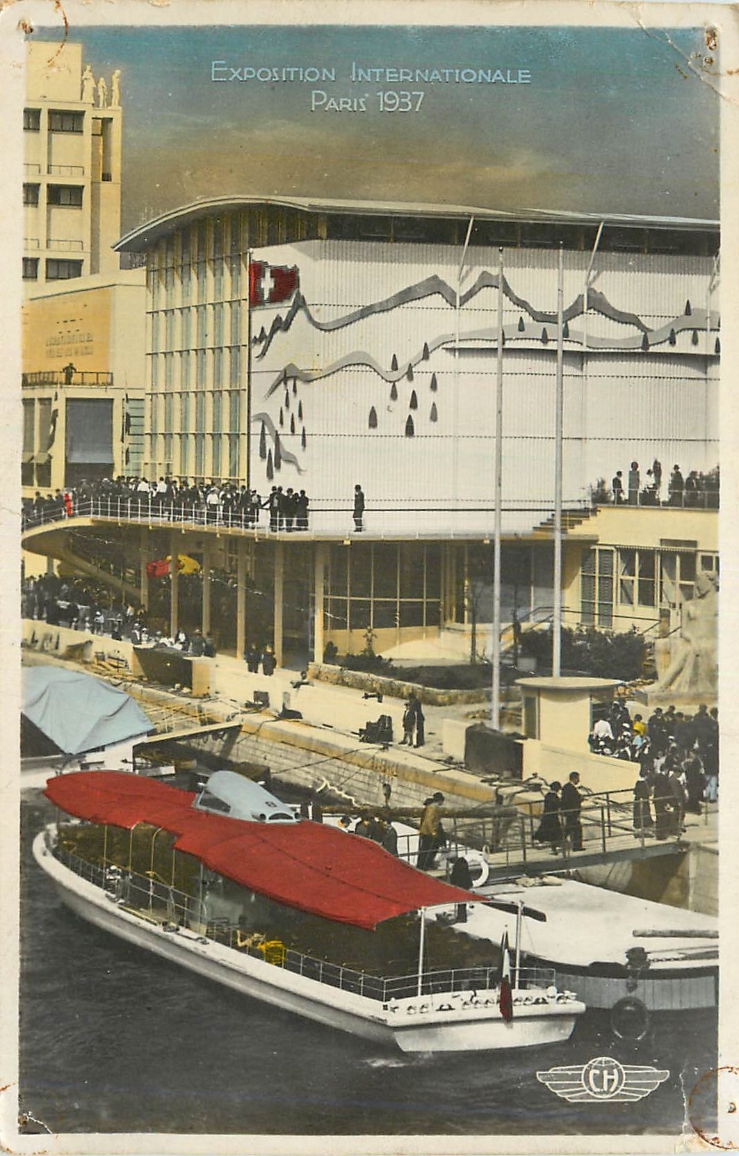 CPA Pavillon de la Suisse Paris Exposition internationale 1937