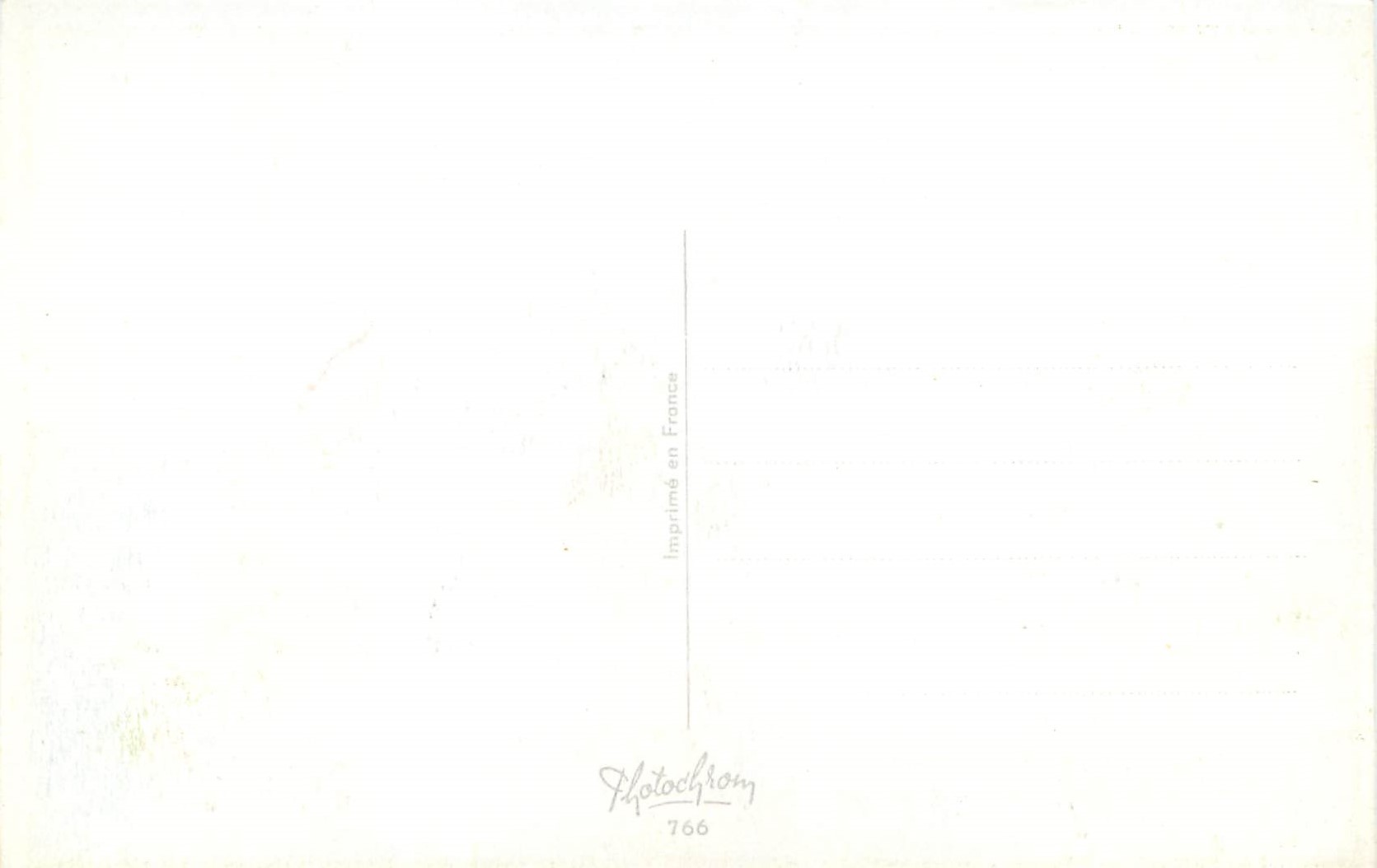 CPA Avion Bonhomme de neige — Rückseite