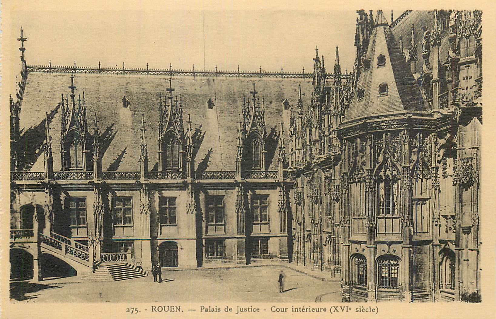 CPA Rouen Palais de Justice Cour interieure (XVIe siecle)