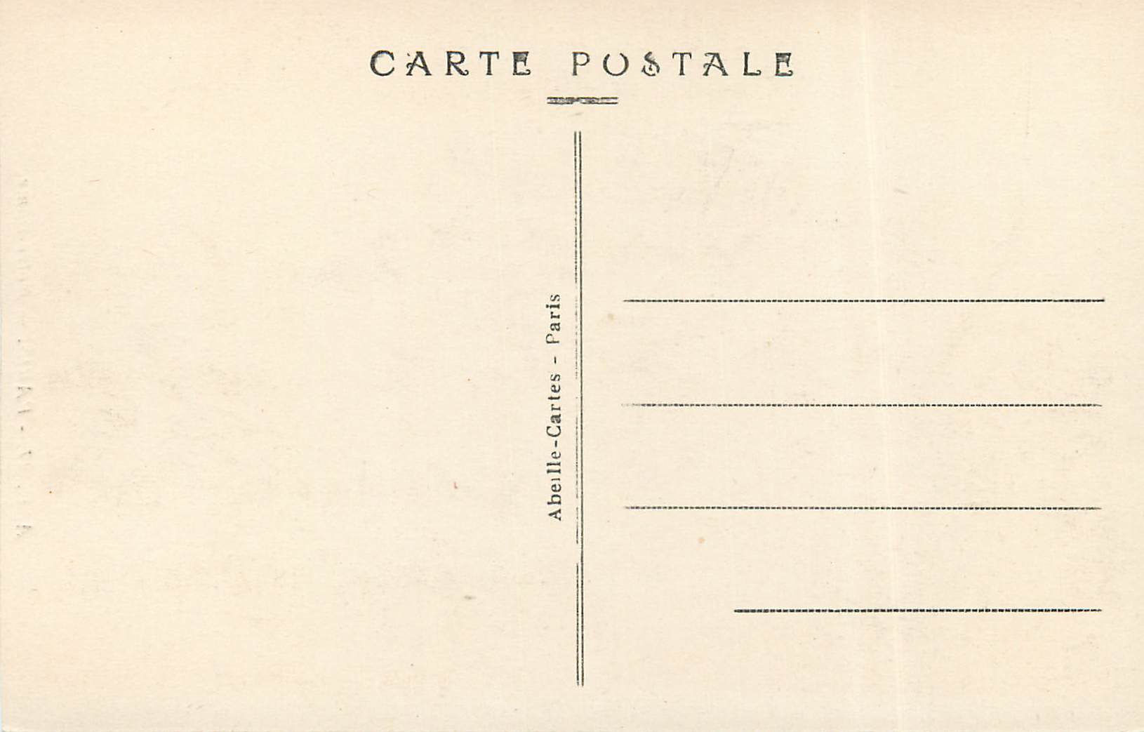 Notre-Dame — Paris — A.C. 27 — Abelle-Cartes - Paris — Verso