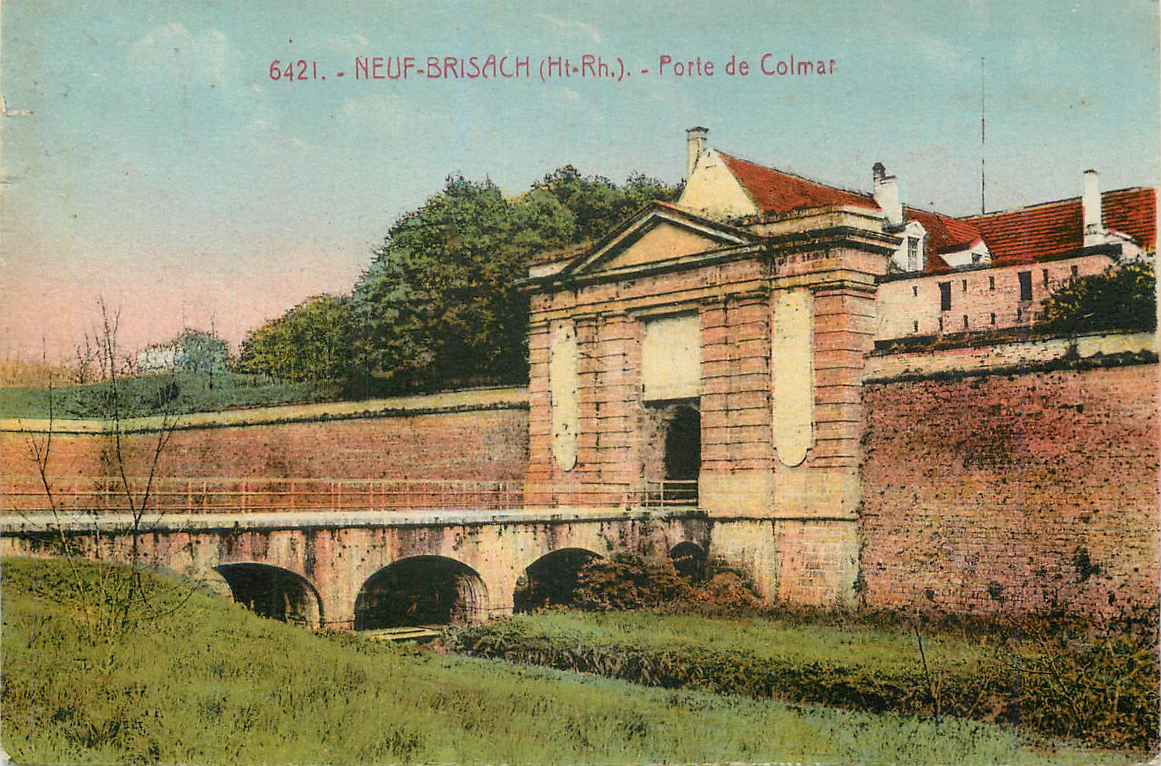 CPA Neuf-Brisach (Ht Rh) Porte de Colmar