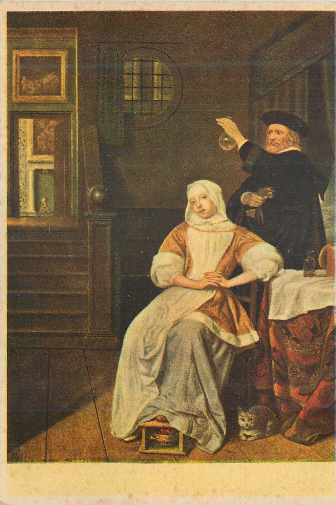 CPA Bleekzuchtige Dame La Malade
