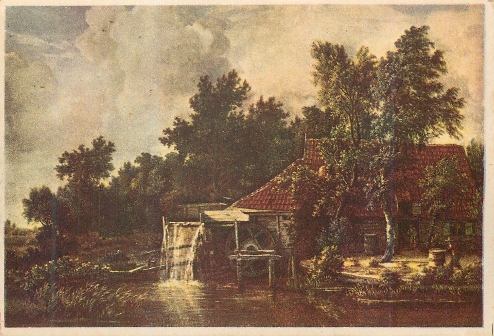 CPA Hobbema Watermolen Moulin a eau