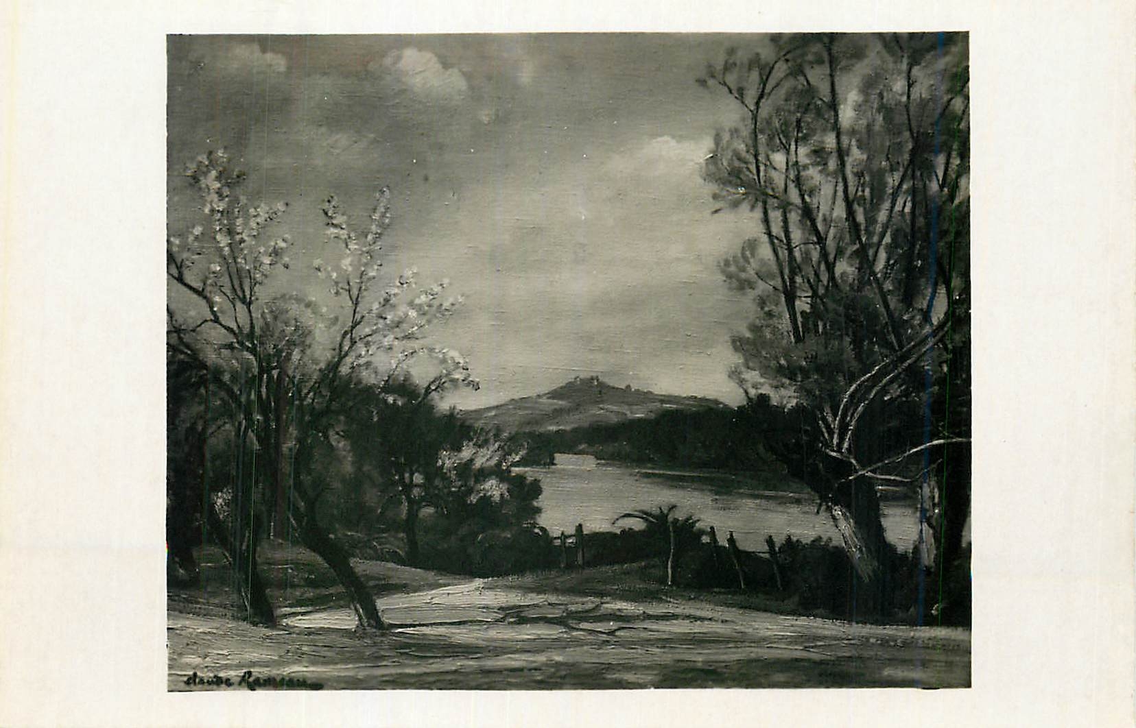 CPM Bord de la Loire a Villechaud (Printemps)(Peinture de Claude Rameau)
