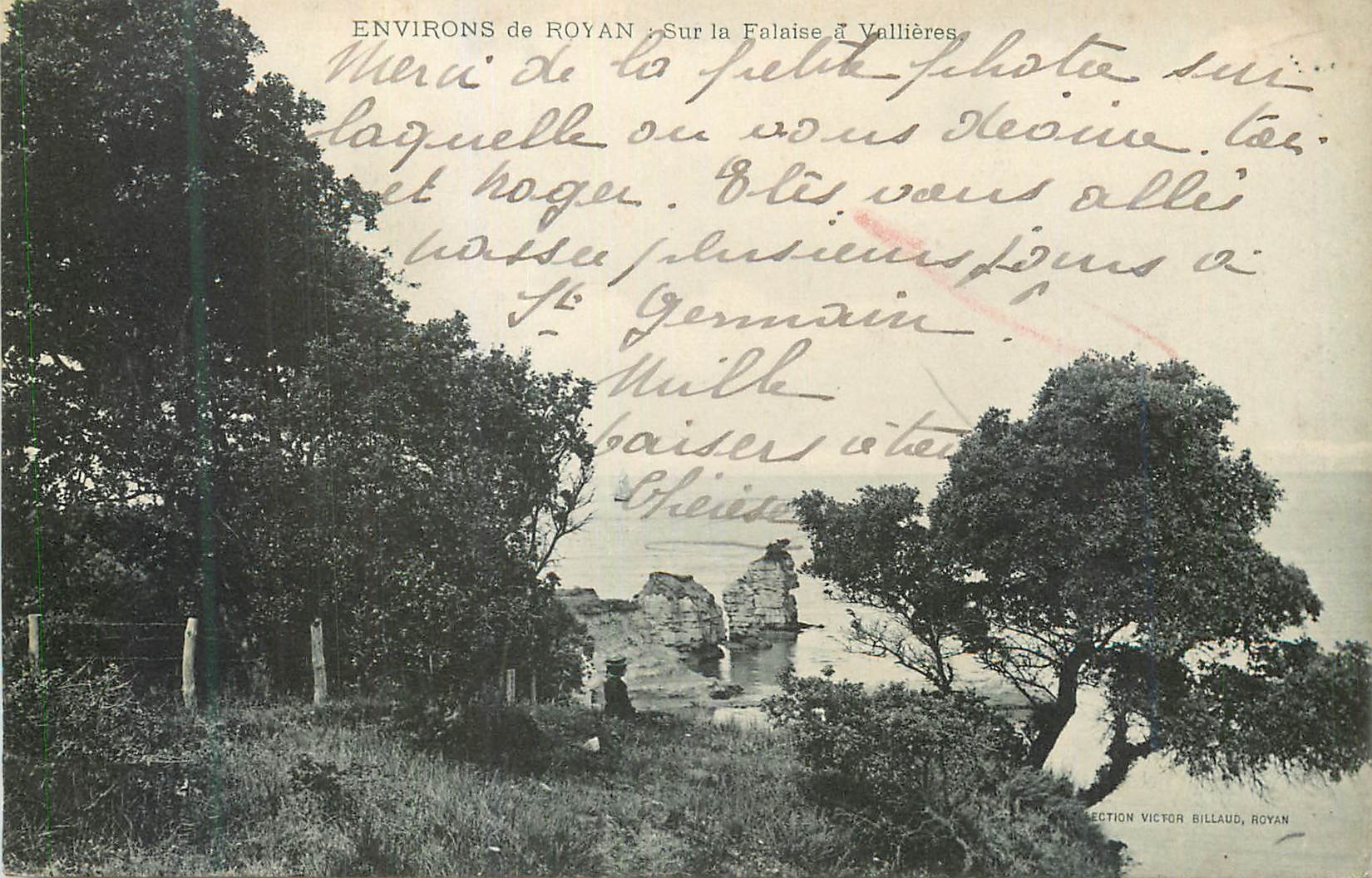 CPA Environs de Royan Sur la Falaise a Vallieres