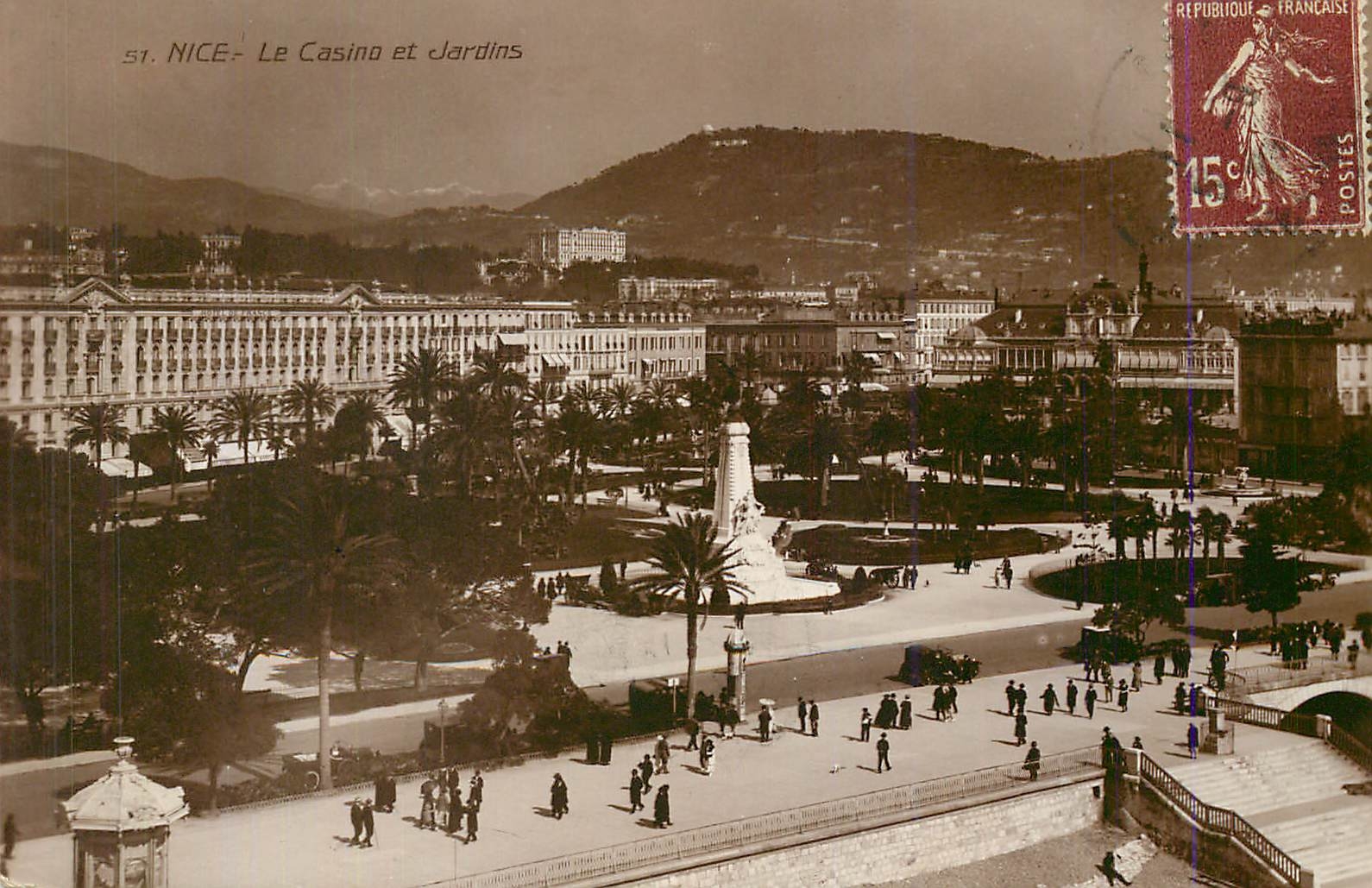 CPA Nice Le Casino et Jardins
