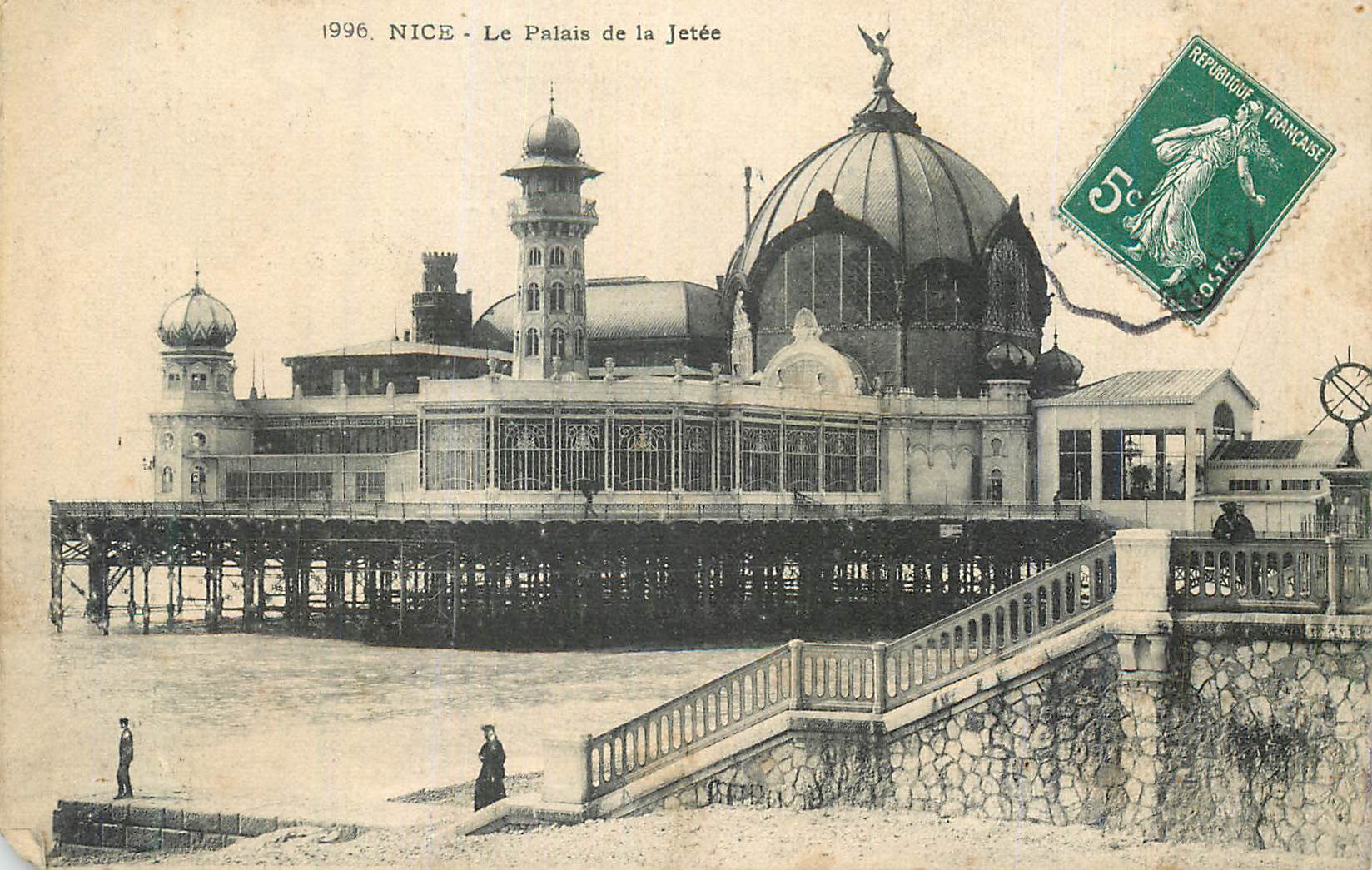 CPA Nice Le Palais de la Jetee