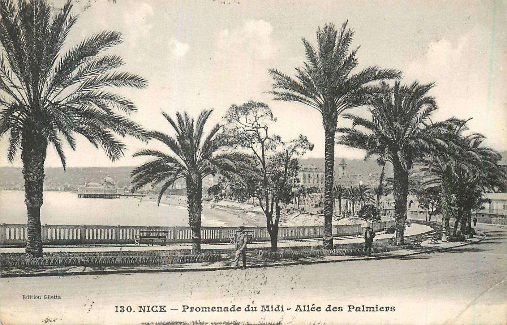 CPA Nice Promenade du Midi Allee des Palmiers