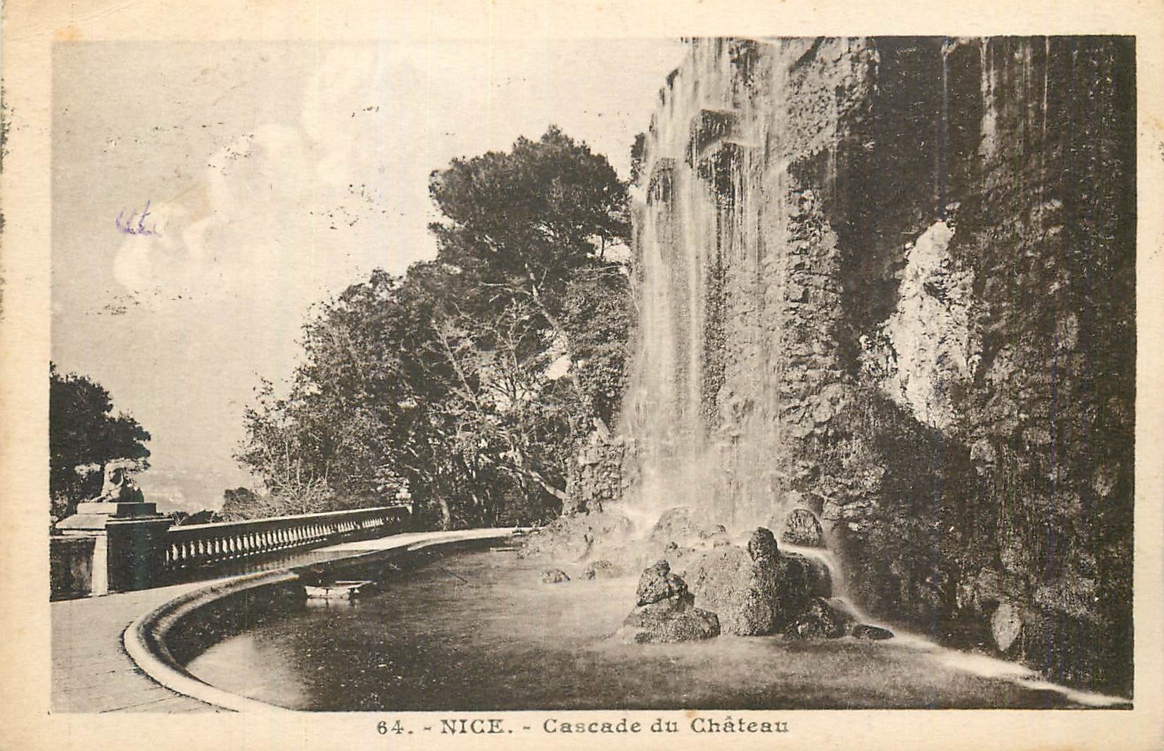 CPA Nice Cascade du Chateau