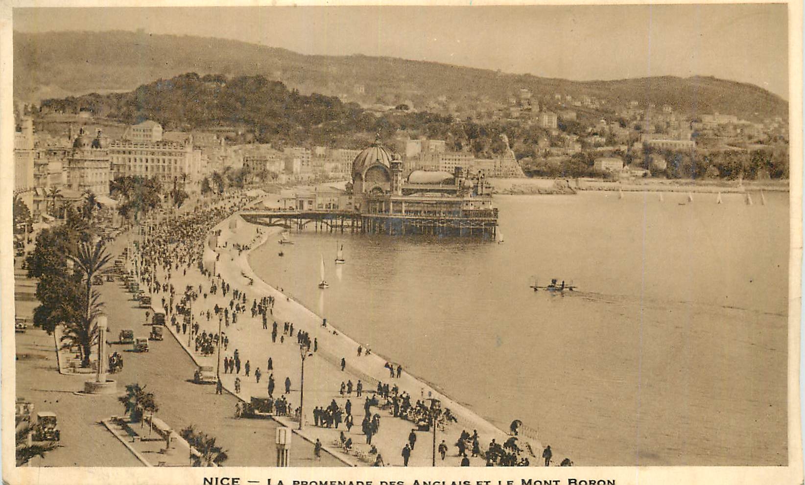 CPA Nice La Promenade des Anglais et le Mont Boron