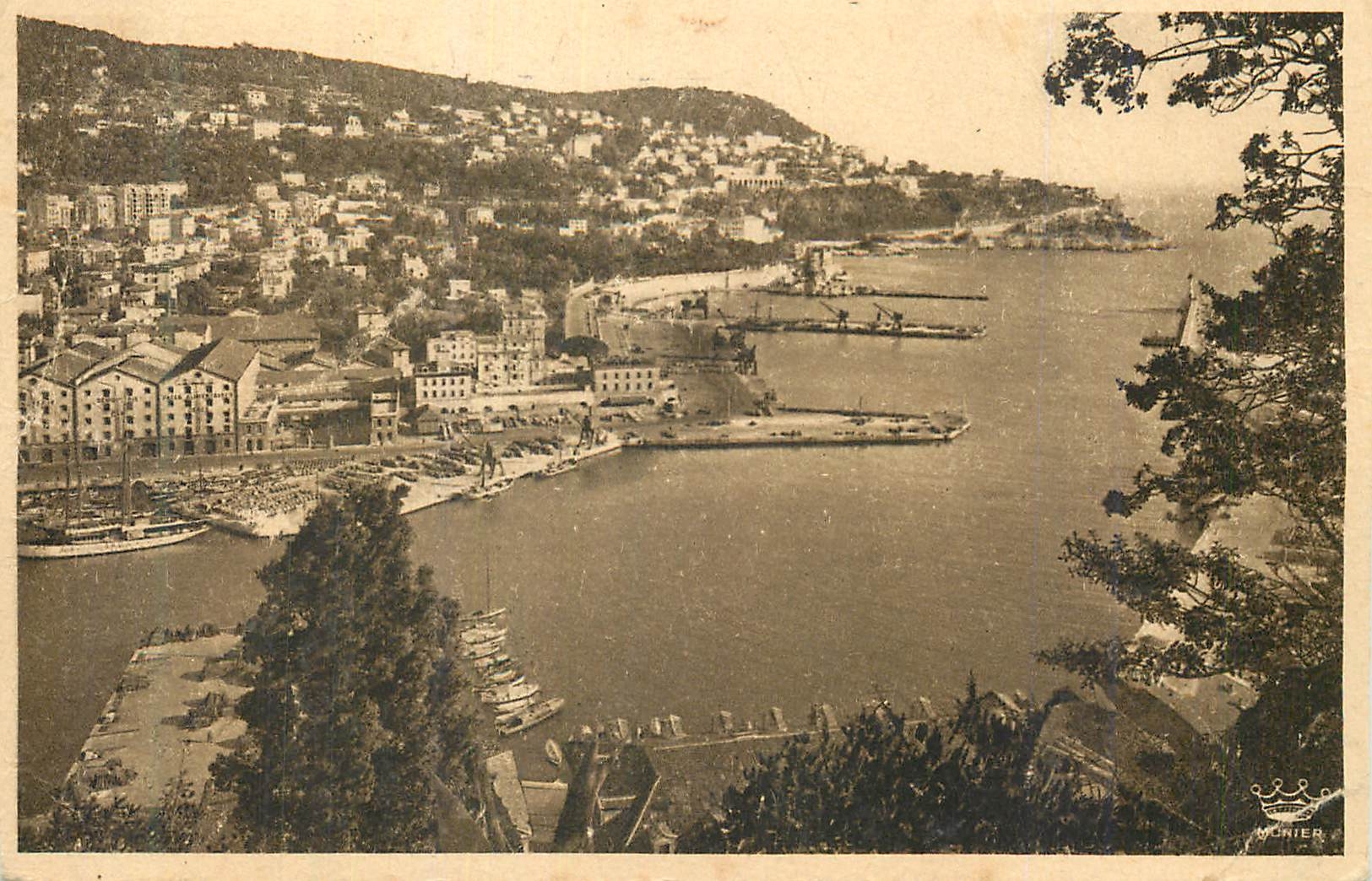 CPA Nice Entree du Port et Mont Boron