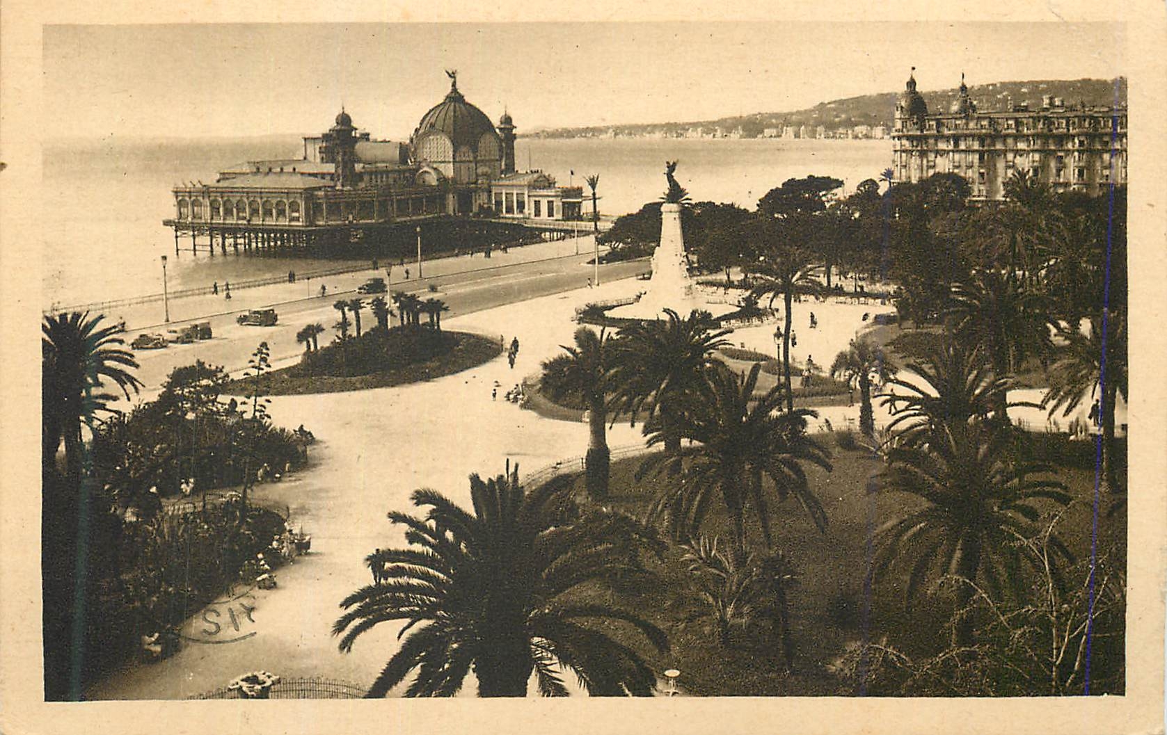 CPA Nice Jetee-promenade et Jardins Albert Ier