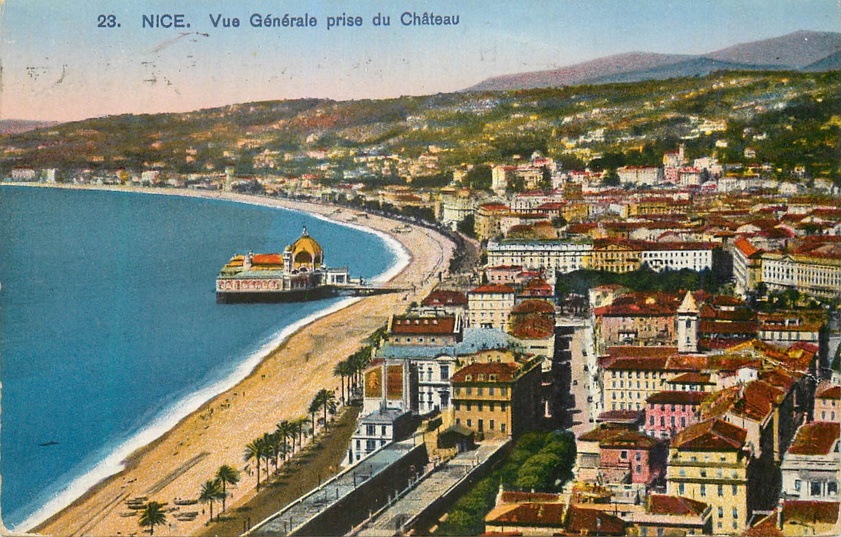 CPA Nice Vue generale prise du Chateau