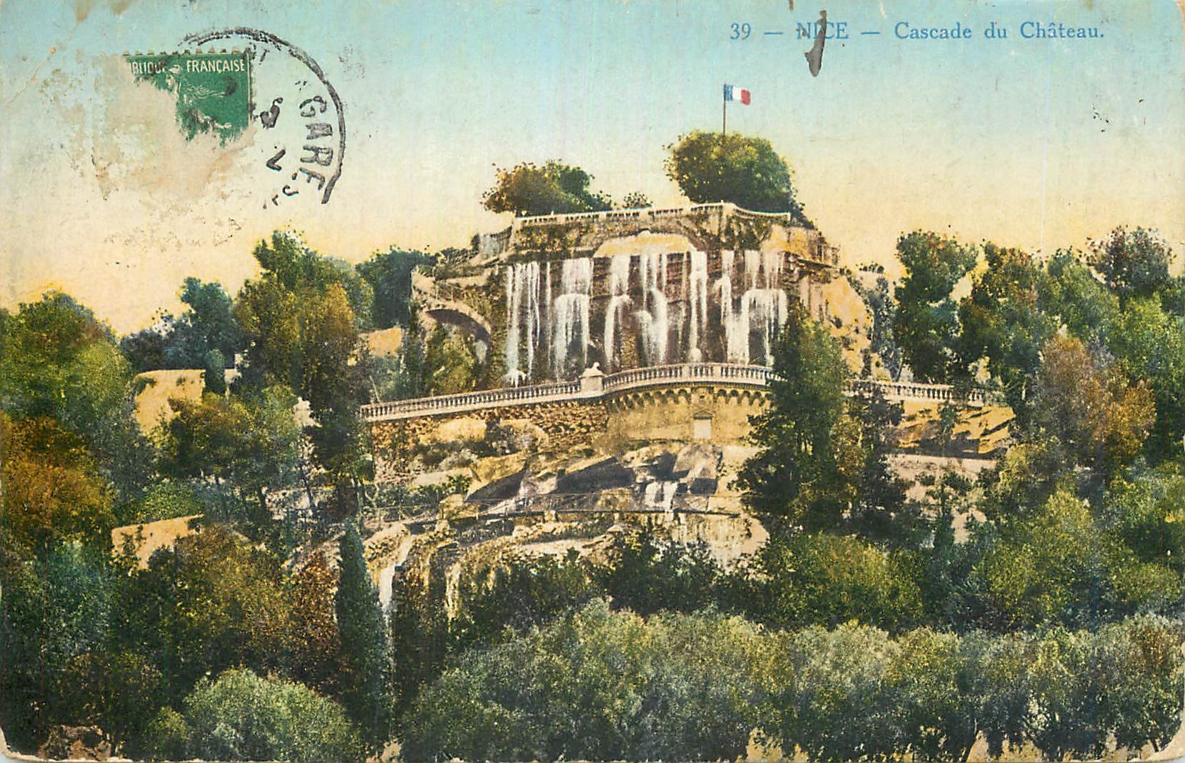 CPA Nice Cascade du Chateau