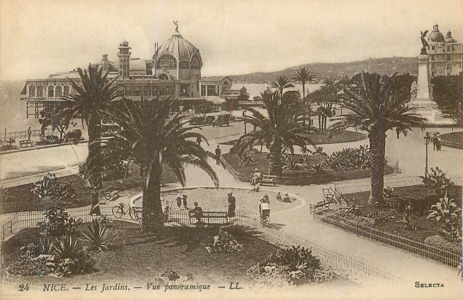 CPA Nice Les Jardins Vue panoramique