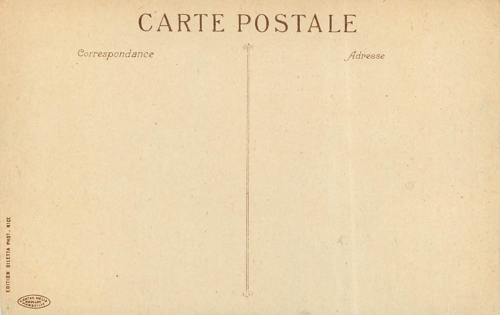 CPA Nice Promenade des Anglais et Palais de la Jetee — Verso