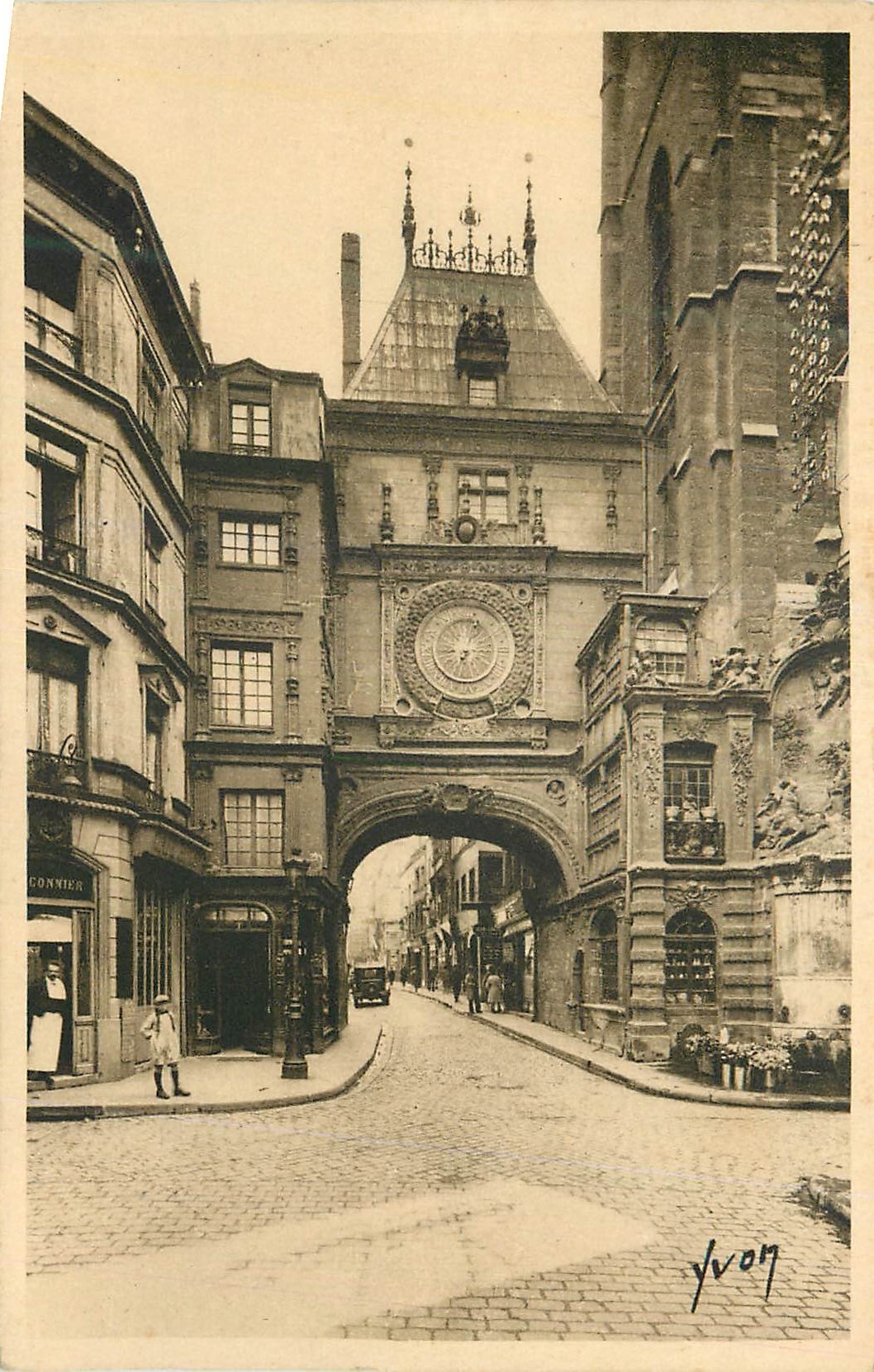 CPA Rouen (Seine-Inferieure) La Grosse Horloge l'Arcade