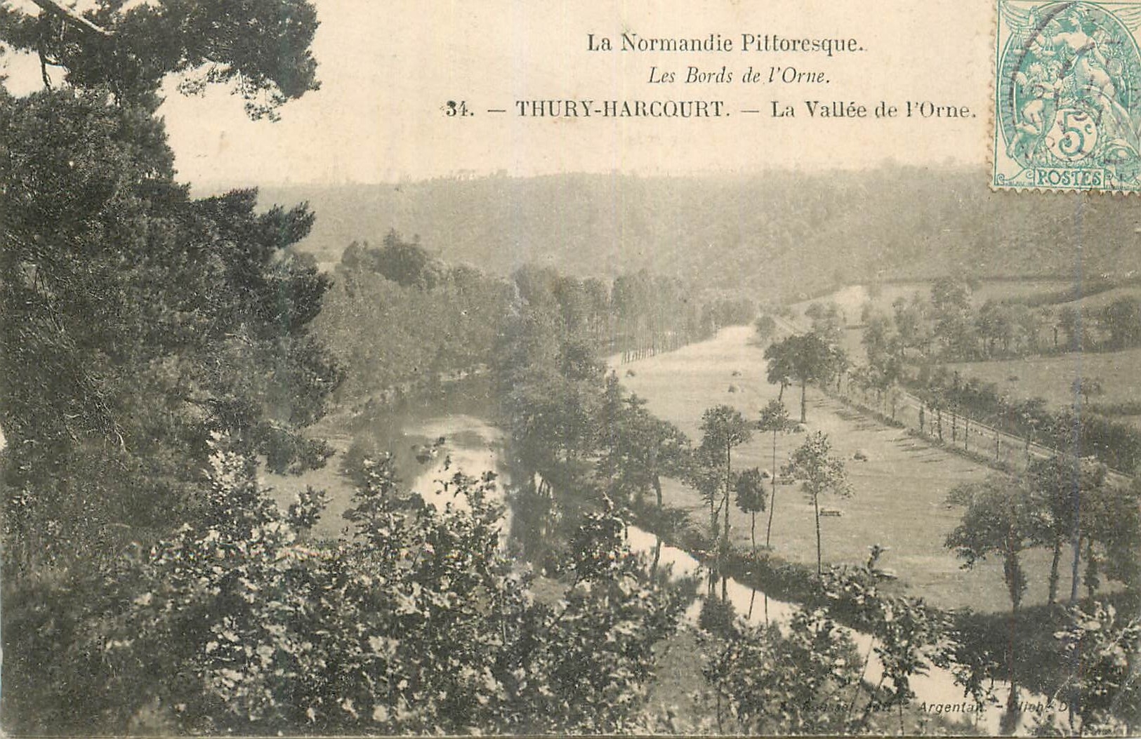 CPA La Normandie Thury-Harcourt La Vallee de l'Orne