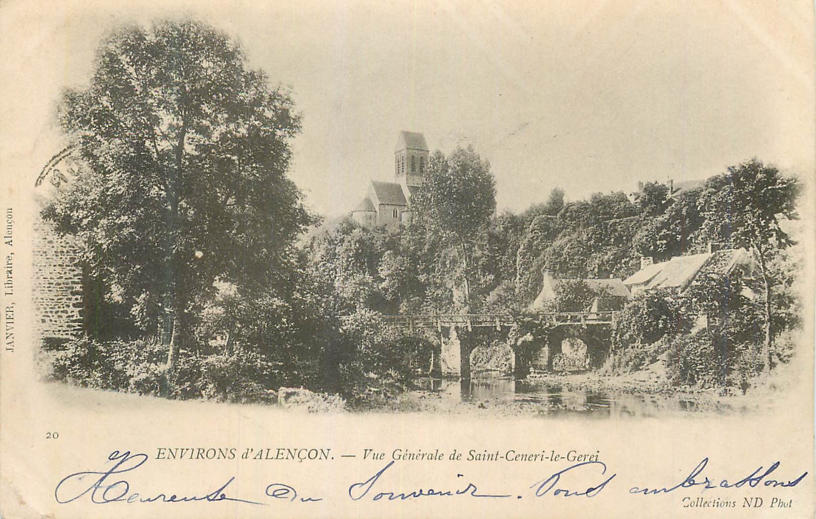 Environs d'Alençon — Vue Générale de Saint-Ceneri-le-Gerei — Janvier, Librairie, Alençon