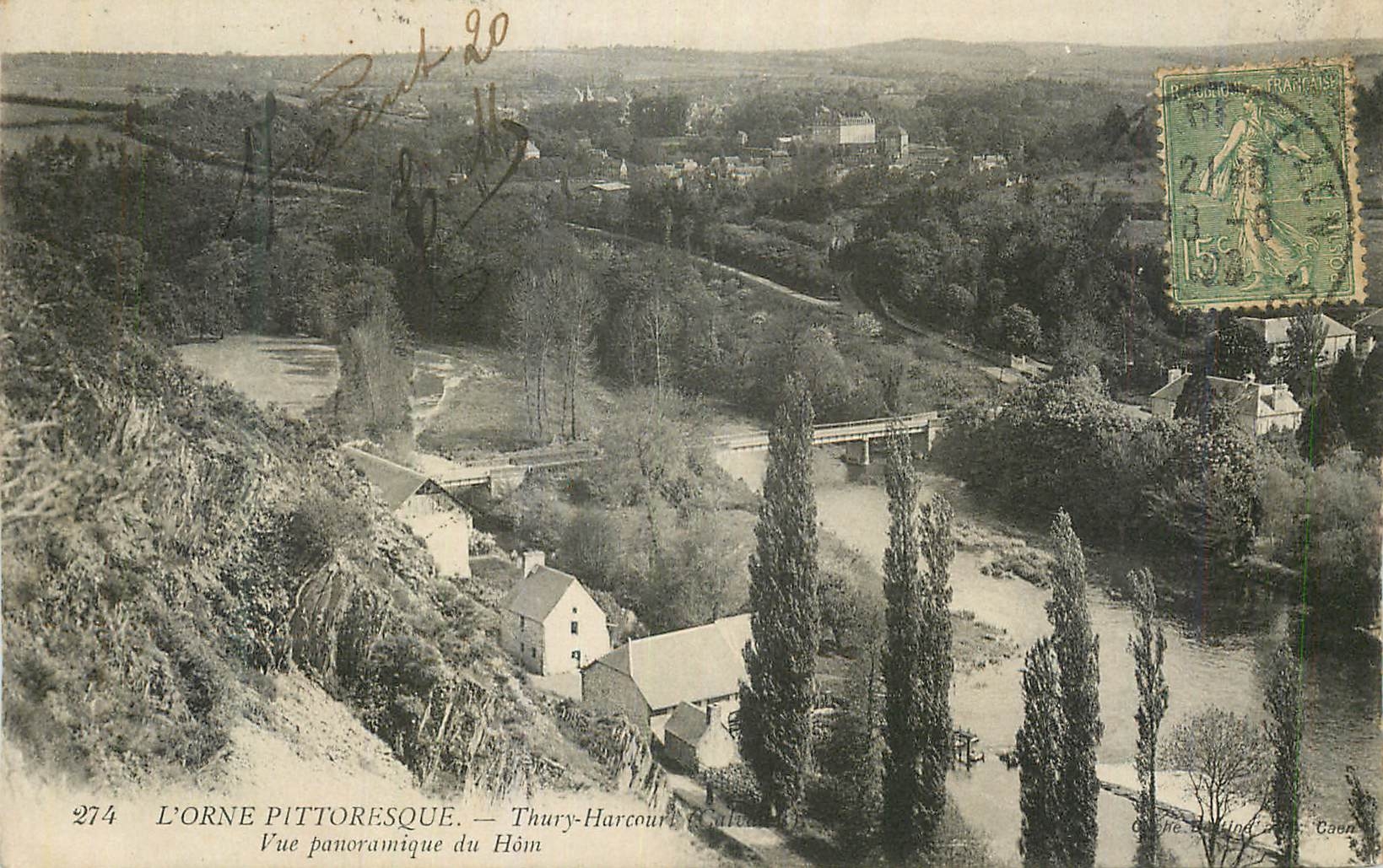 L'ORNE PITTORESQUE — Vue panoramique du Hôme — Thury-Harcourt (Calvados) — n°274