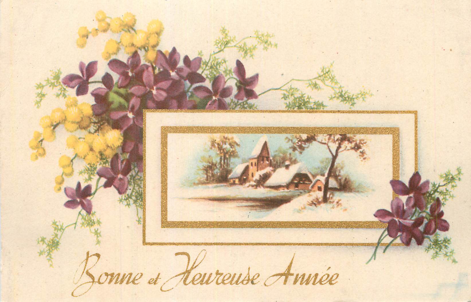 CPA Bonne et Heureuse Annee