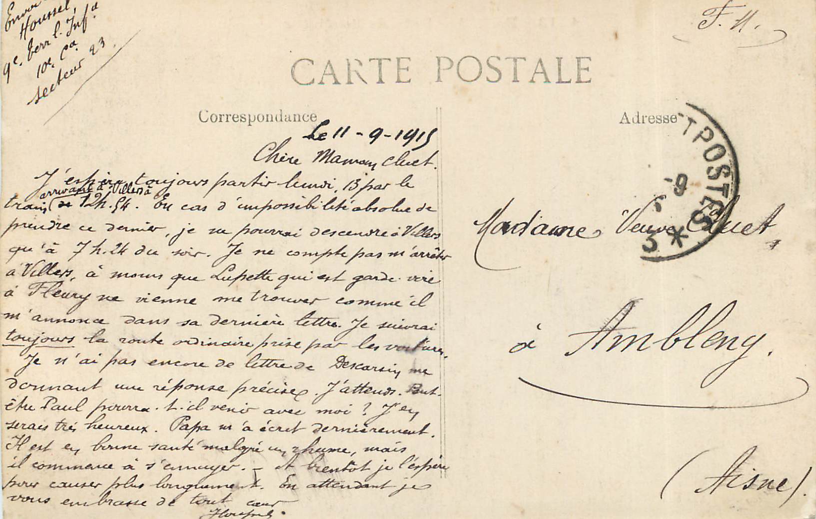 Paris — Bois de Boulogne — vue du lac avec rameurs — éditeur C. D. n° 4513 — Verso